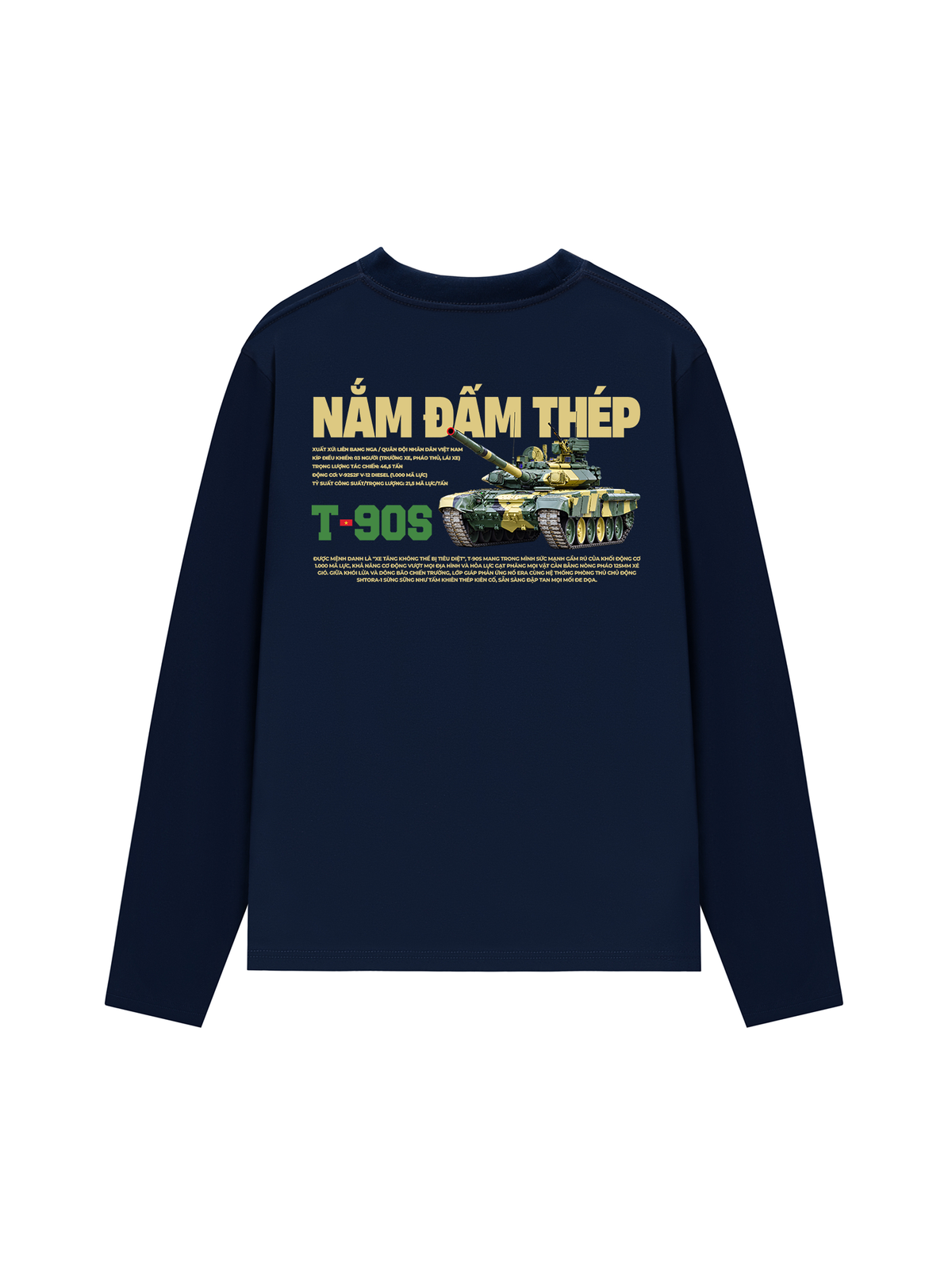 Áo Thun Dài Tay Nắm Đấm Thép T-90S