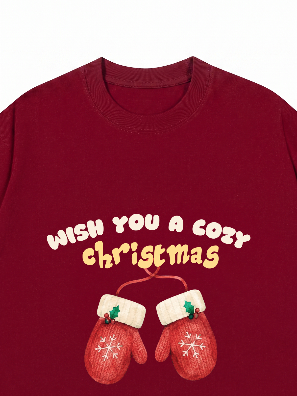 Áo Thun Relaxed Fit Wish You A Cozy Christmas