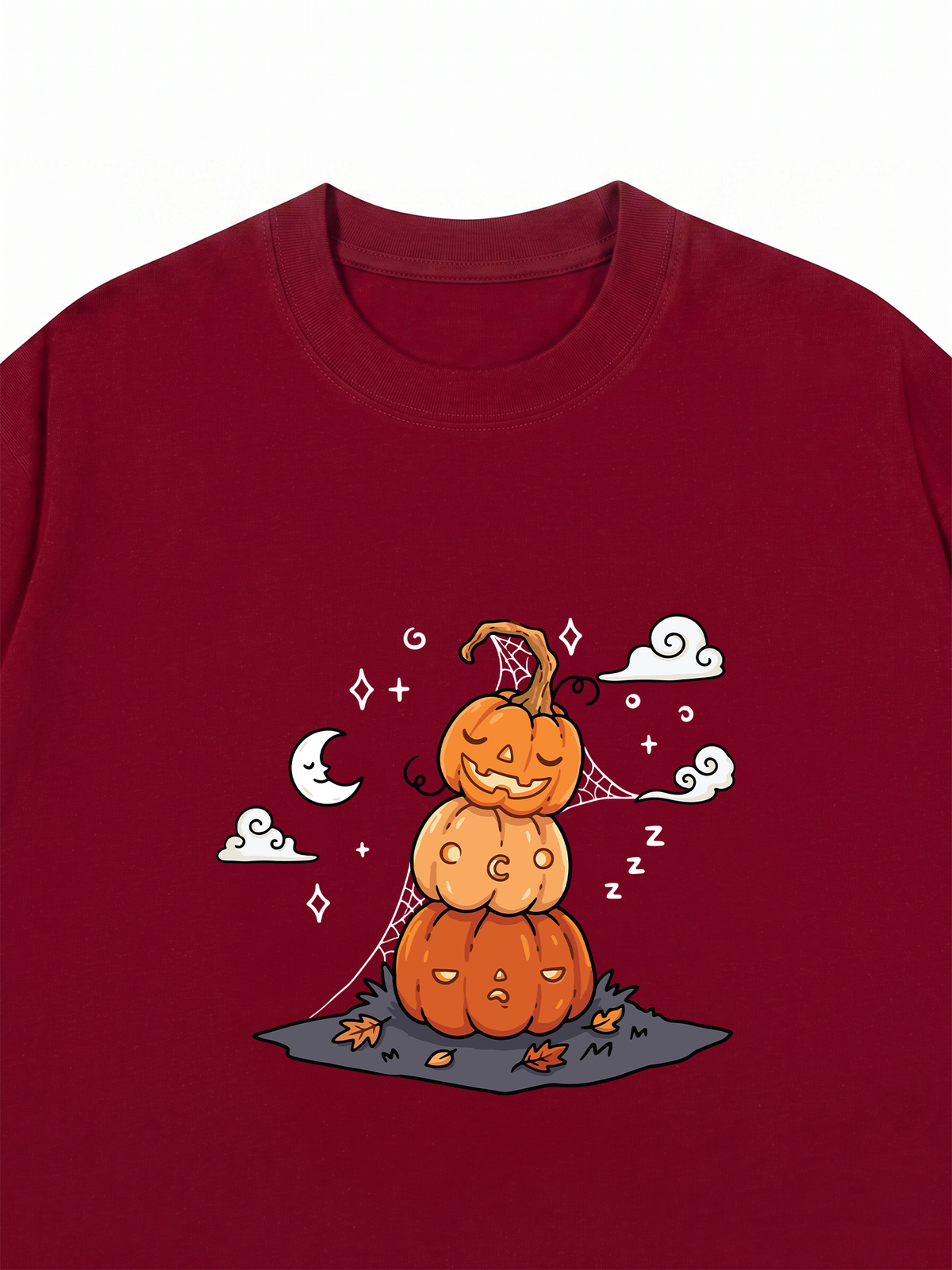 Áo Thun Relaxed Fit Sleepy Pumpkins