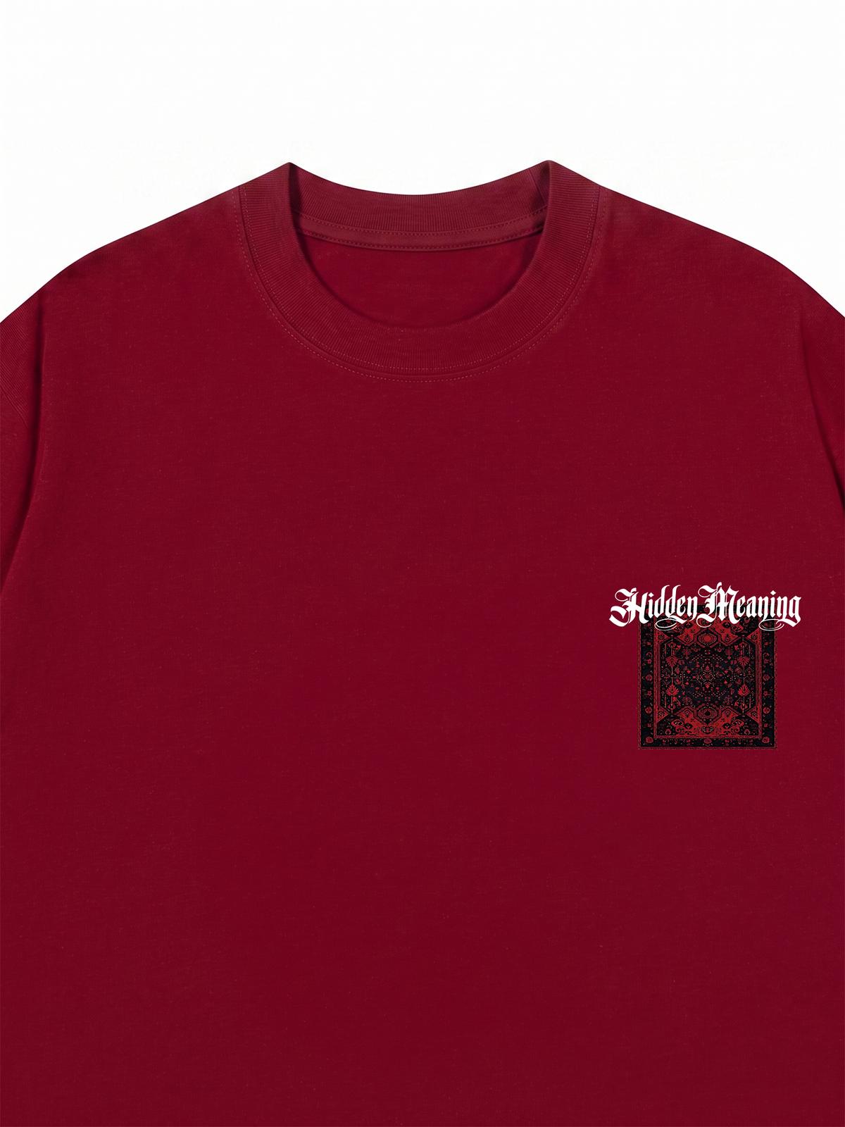 Áo Thun Relaxed Fit Hidden Meaning Red Rug