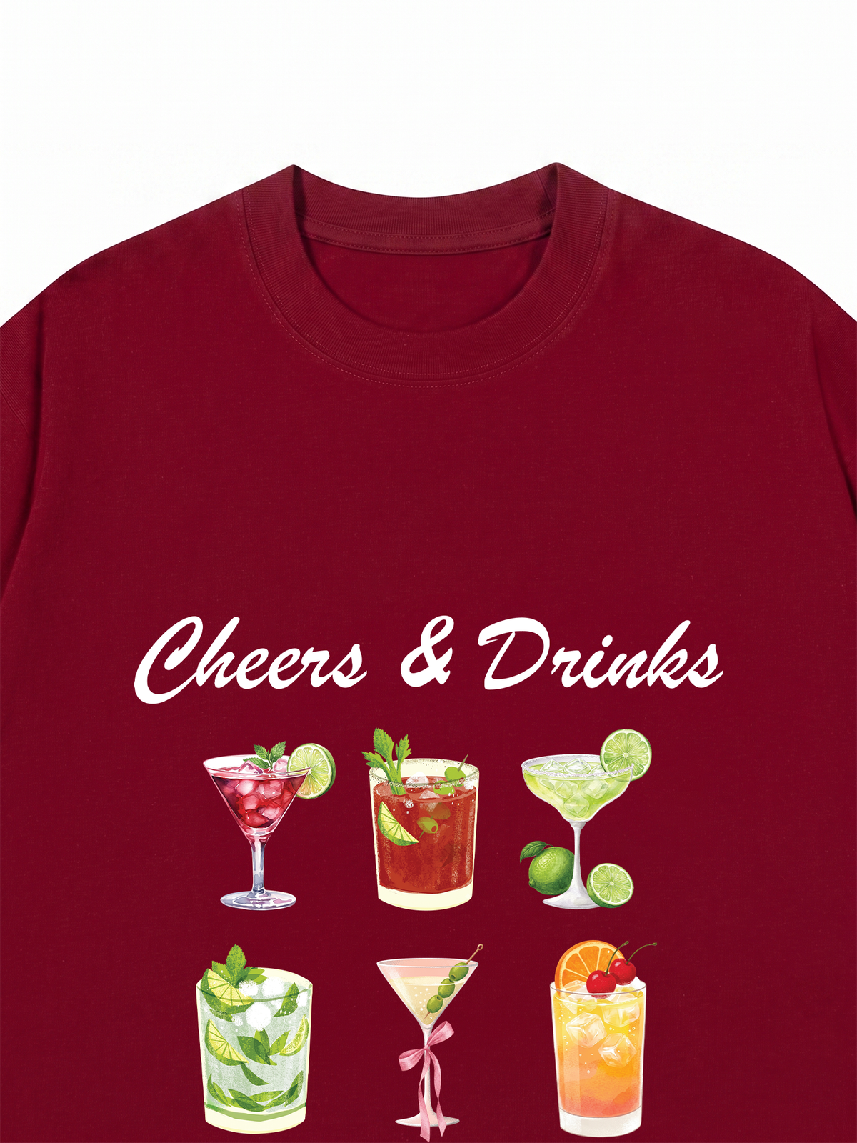Áo Thun Relaxed Fit Cheers & Drinks