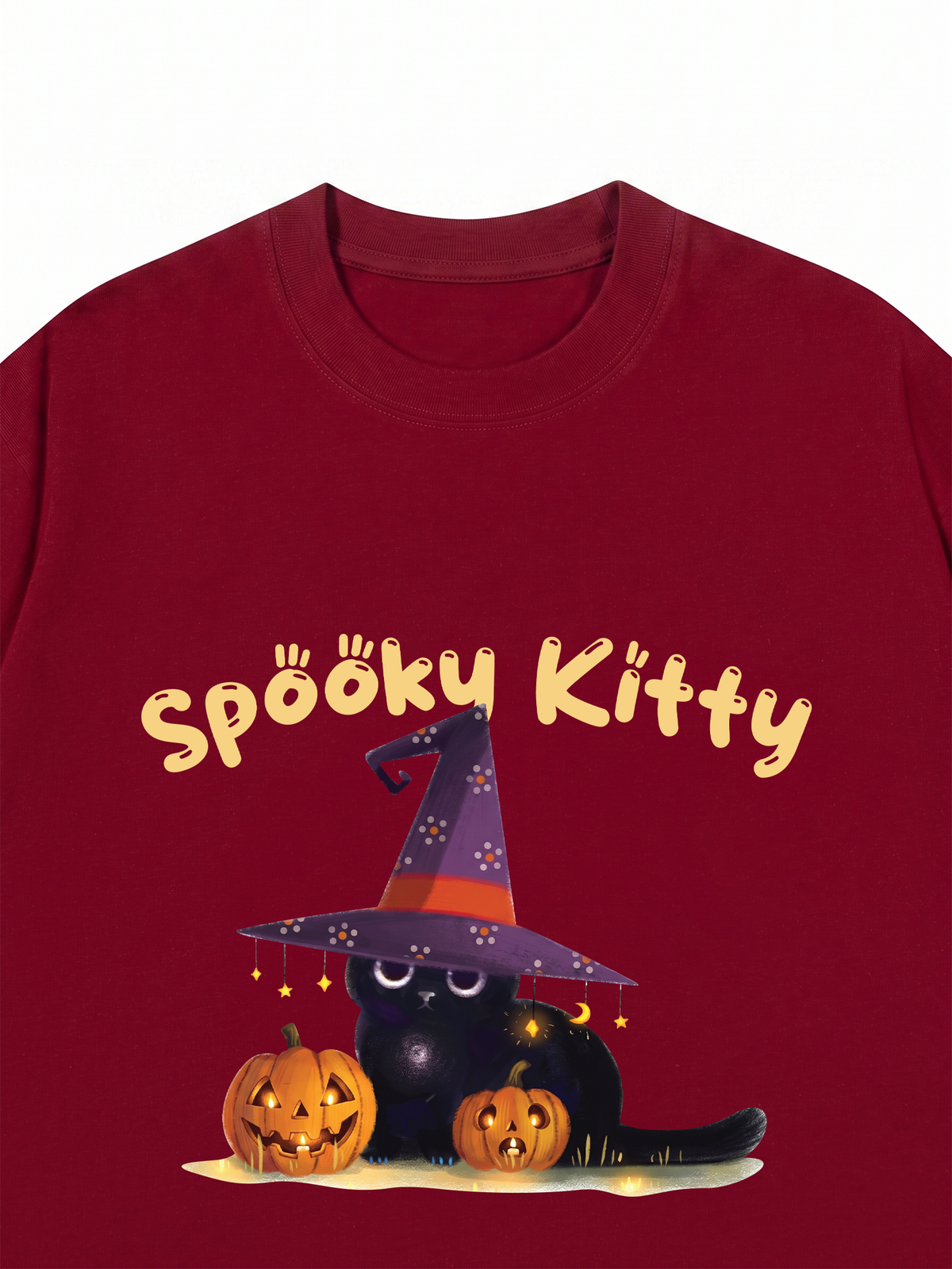 Áo Thun Relaxed Fit Spooky Kitty