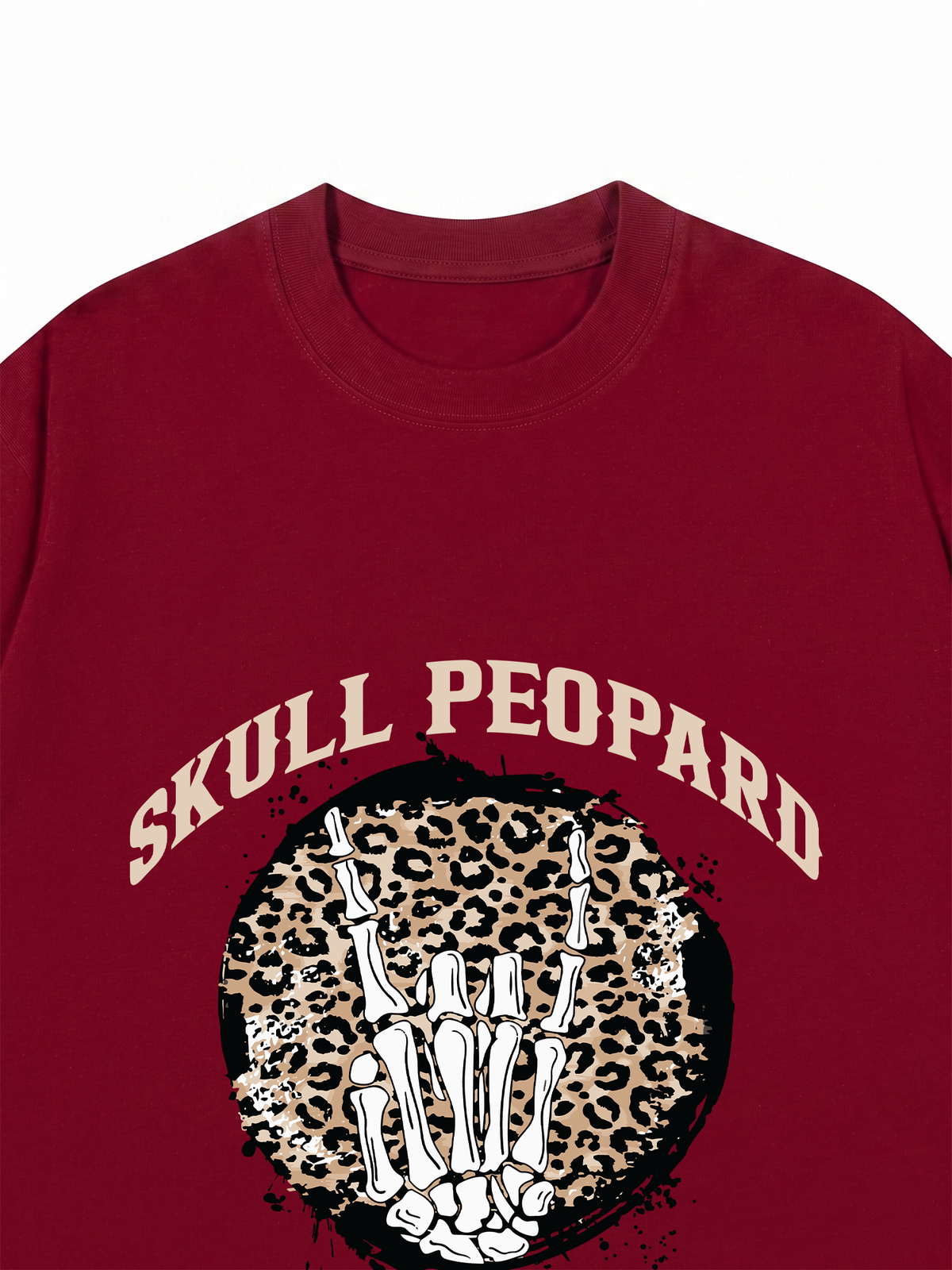 Áo Thun Relaxed Fit Skull Leopard