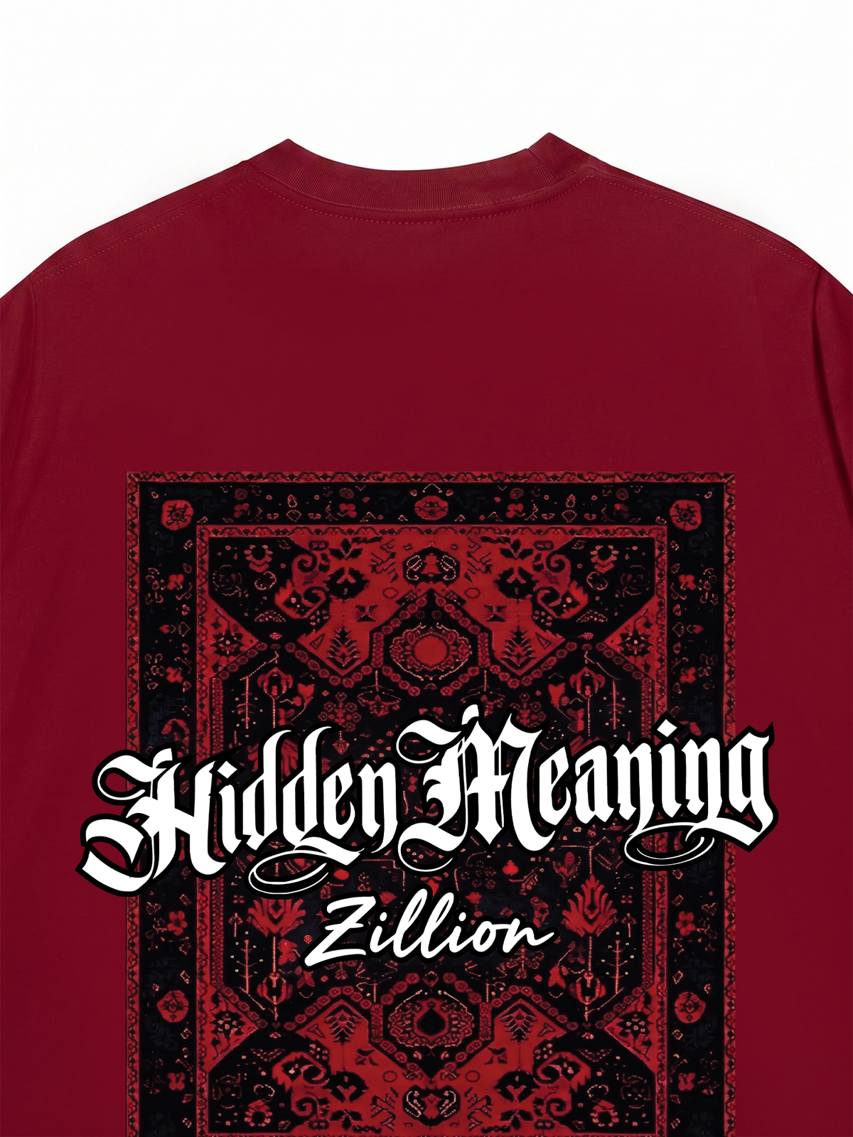 Áo Thun Relaxed Fit Hidden Meaning Red Rug