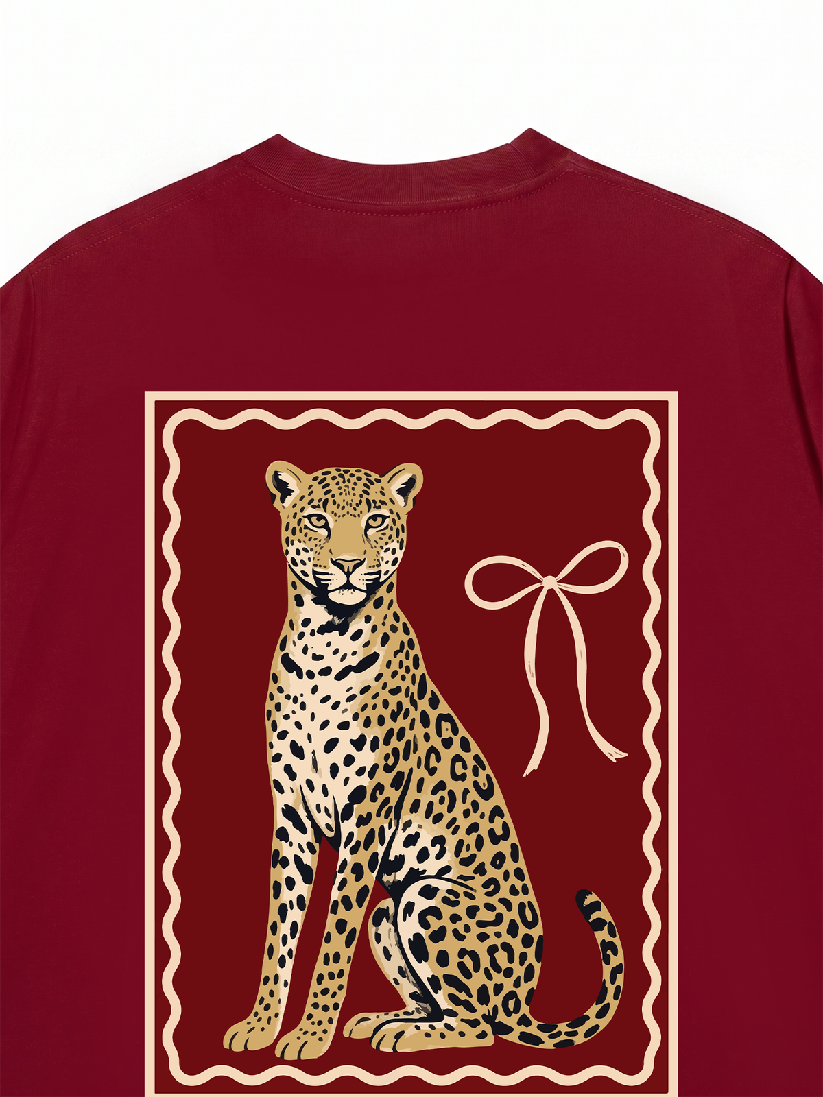 Áo Thun Relaxed Fit Sitting Leopard