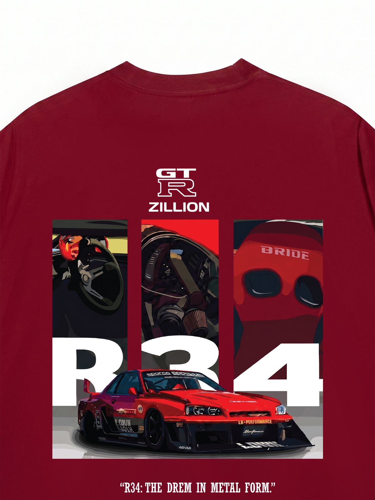 Áo Thun Relaxed Fit Car Zillion GT R