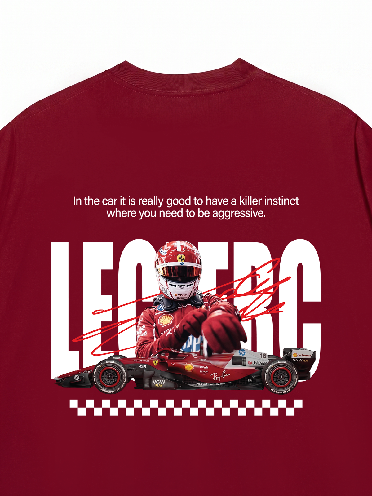 Áo Thun Relaxed Fit Car Leclerc