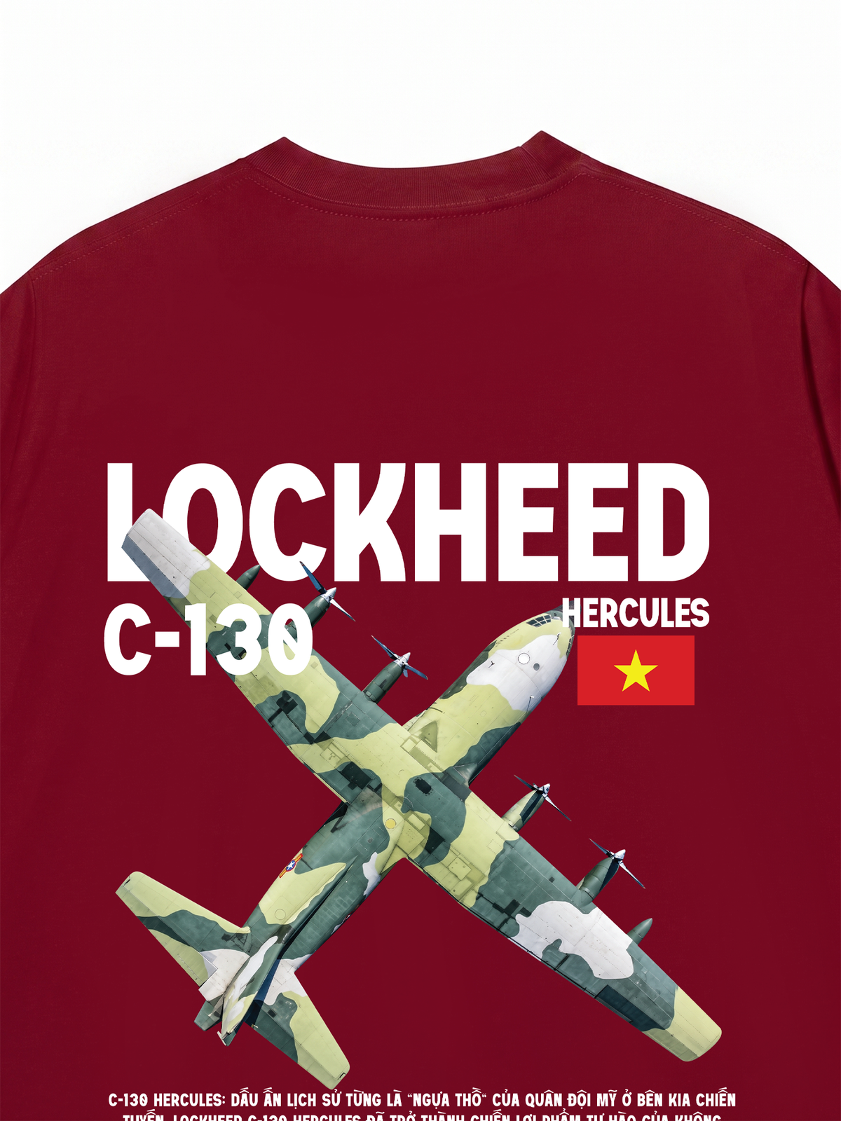 Áo Thun Relaxed Fit Việt Nam Lockheed C-130 Hercules