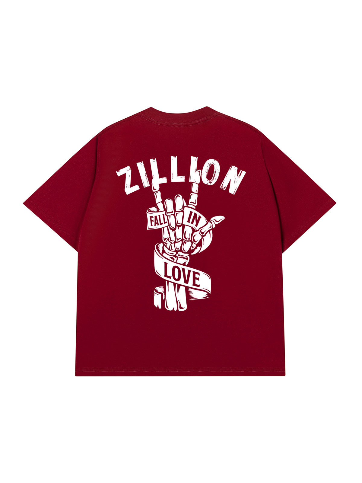 Áo Thun Relaxed Fit Skull Fall In Love