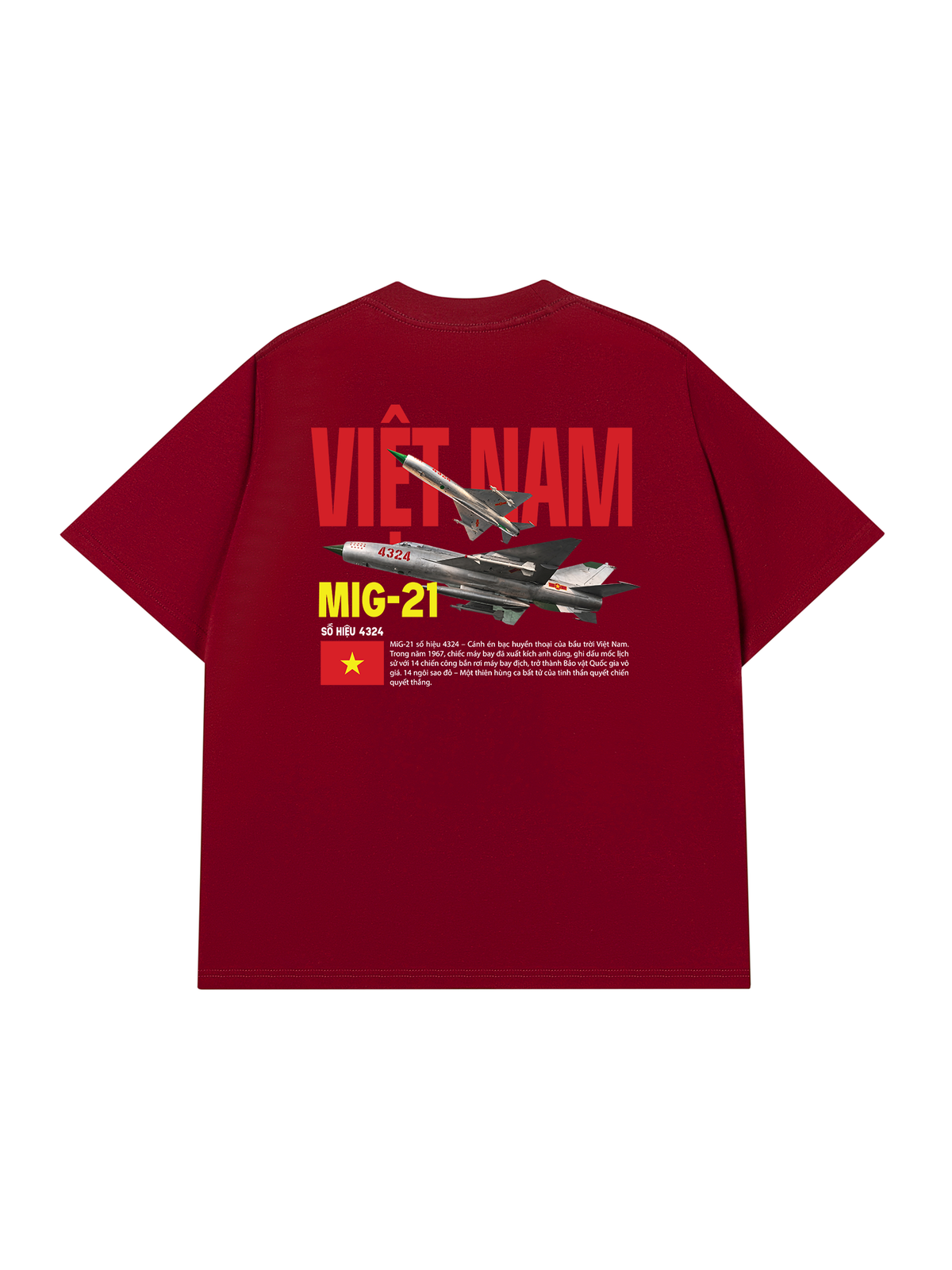 Áo Thun Relaxed Fit Việt Nam Mig-21