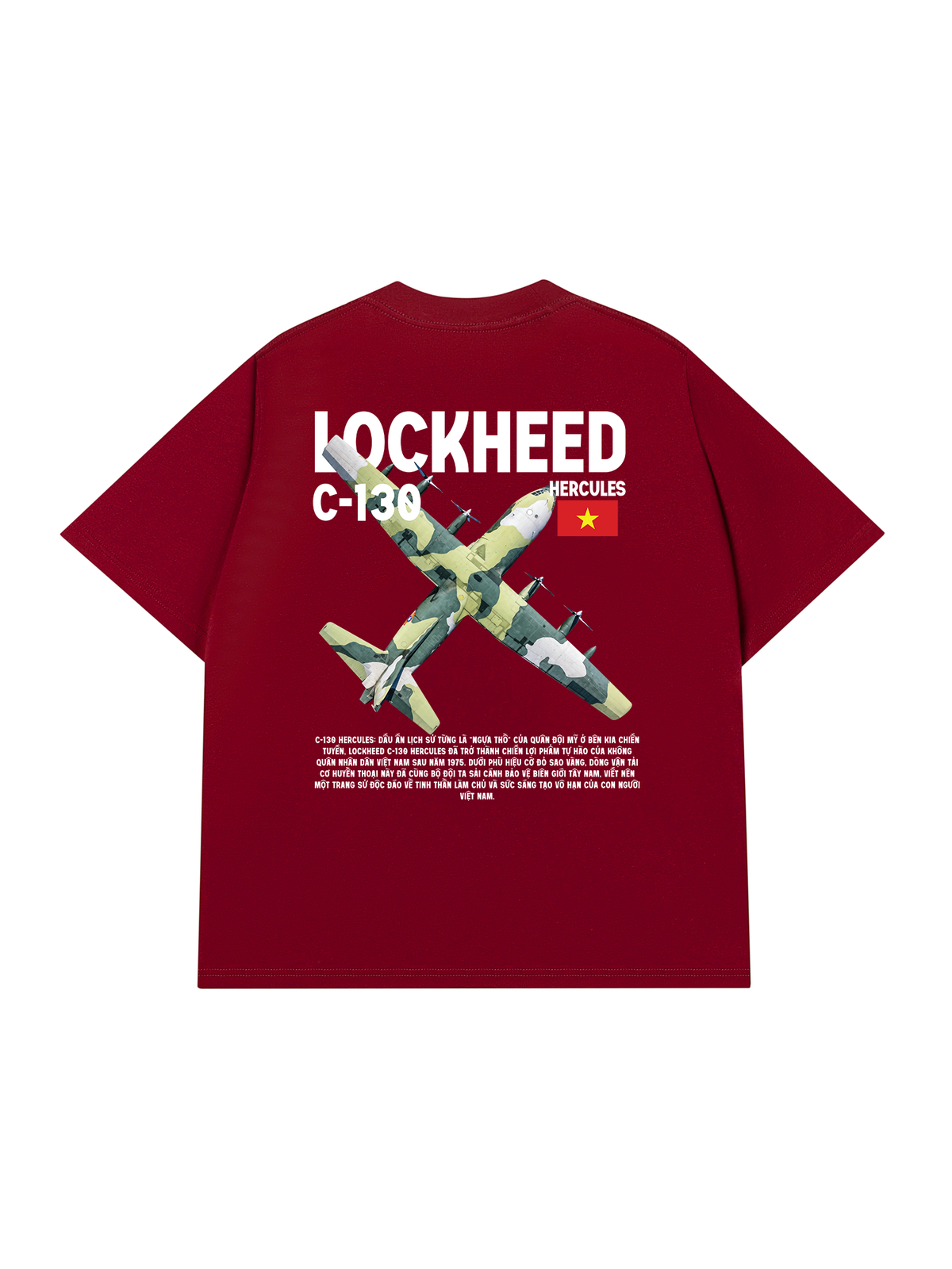 Áo Thun Relaxed Fit Việt Nam Lockheed C-130 Hercules
