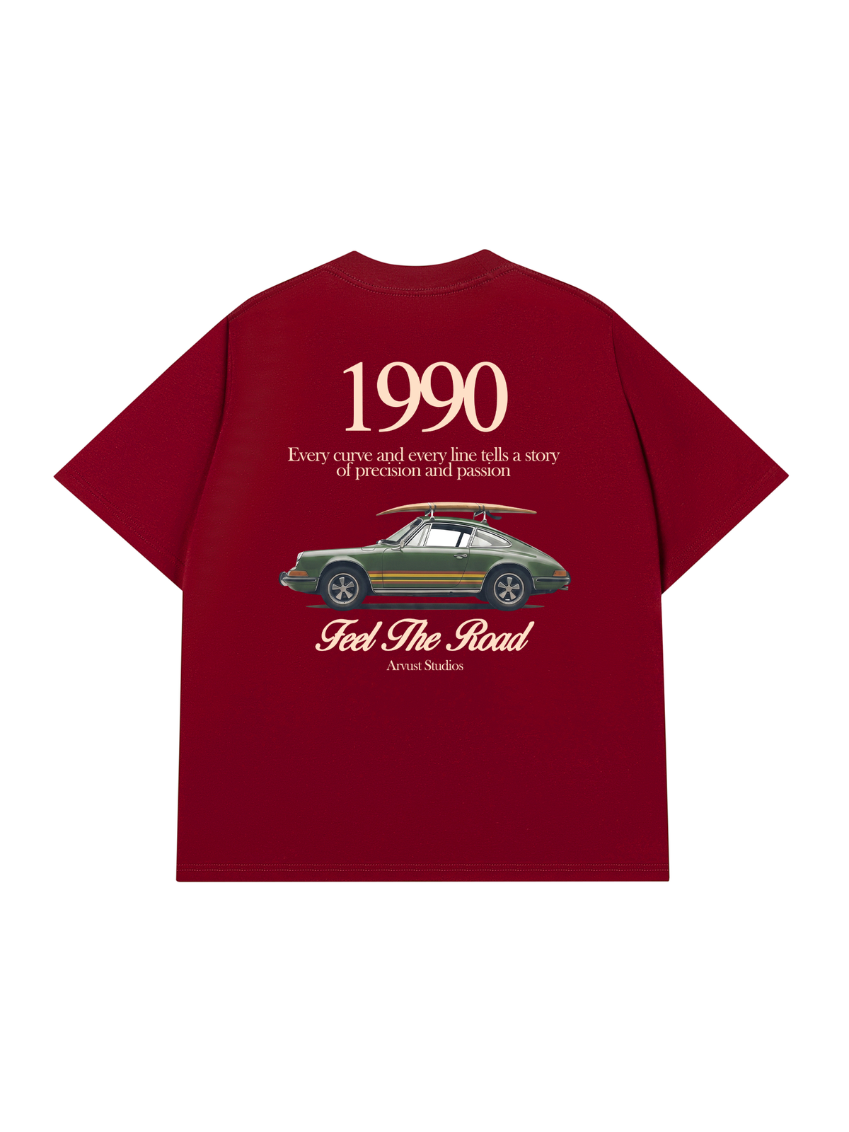 Áo Thun Relaxed Fit Car Feel The Road