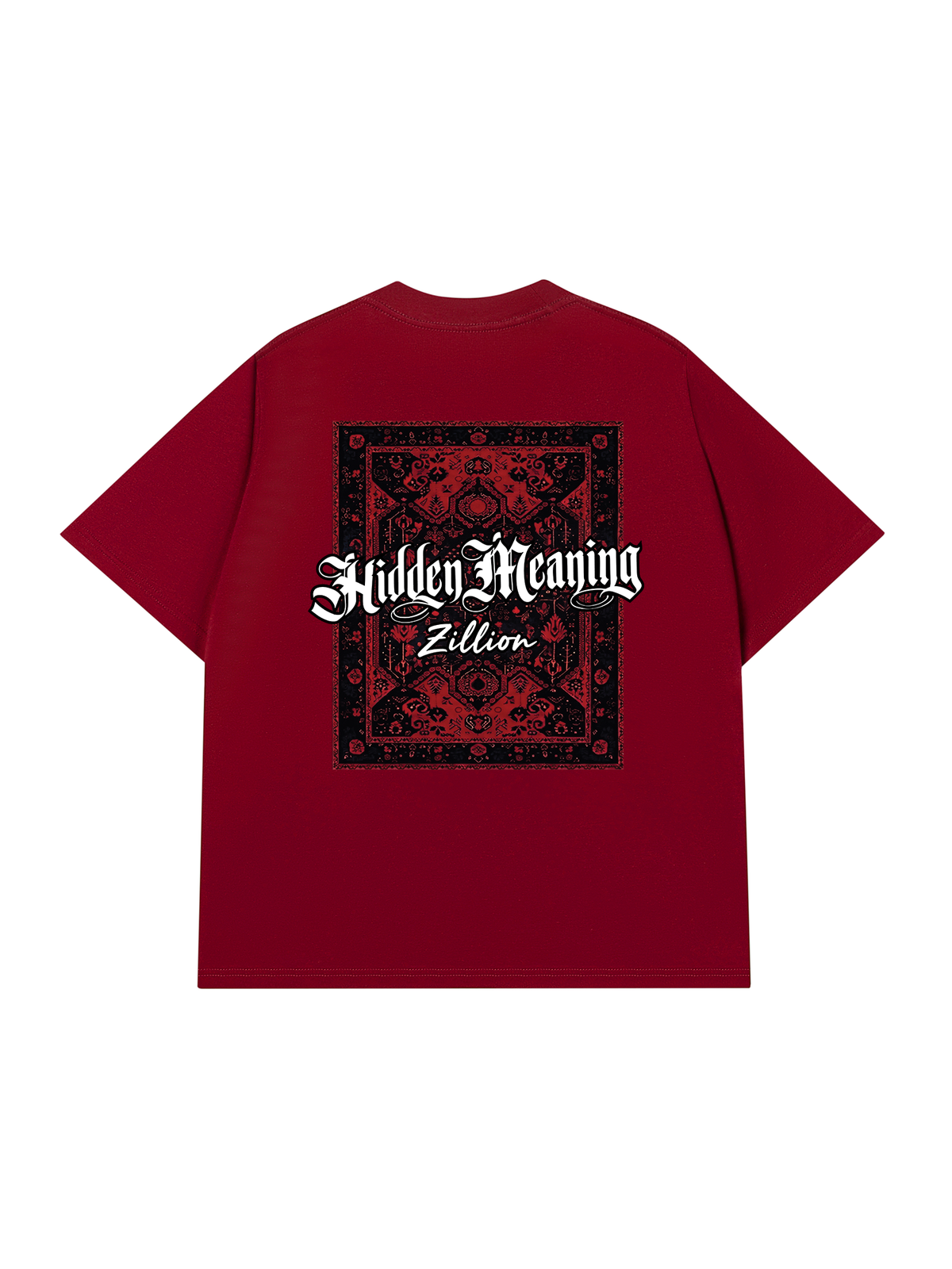 Áo Thun Relaxed Fit Hidden Meaning Red Rug