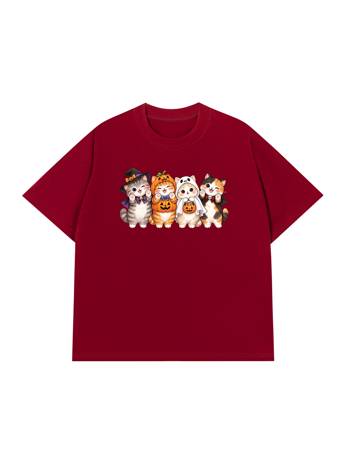 Áo Thun Relaxed Fit Meow Halloween