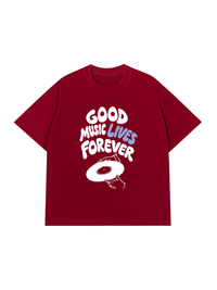 Áo Thun Relaxed Fit Good Music Lives Forever
