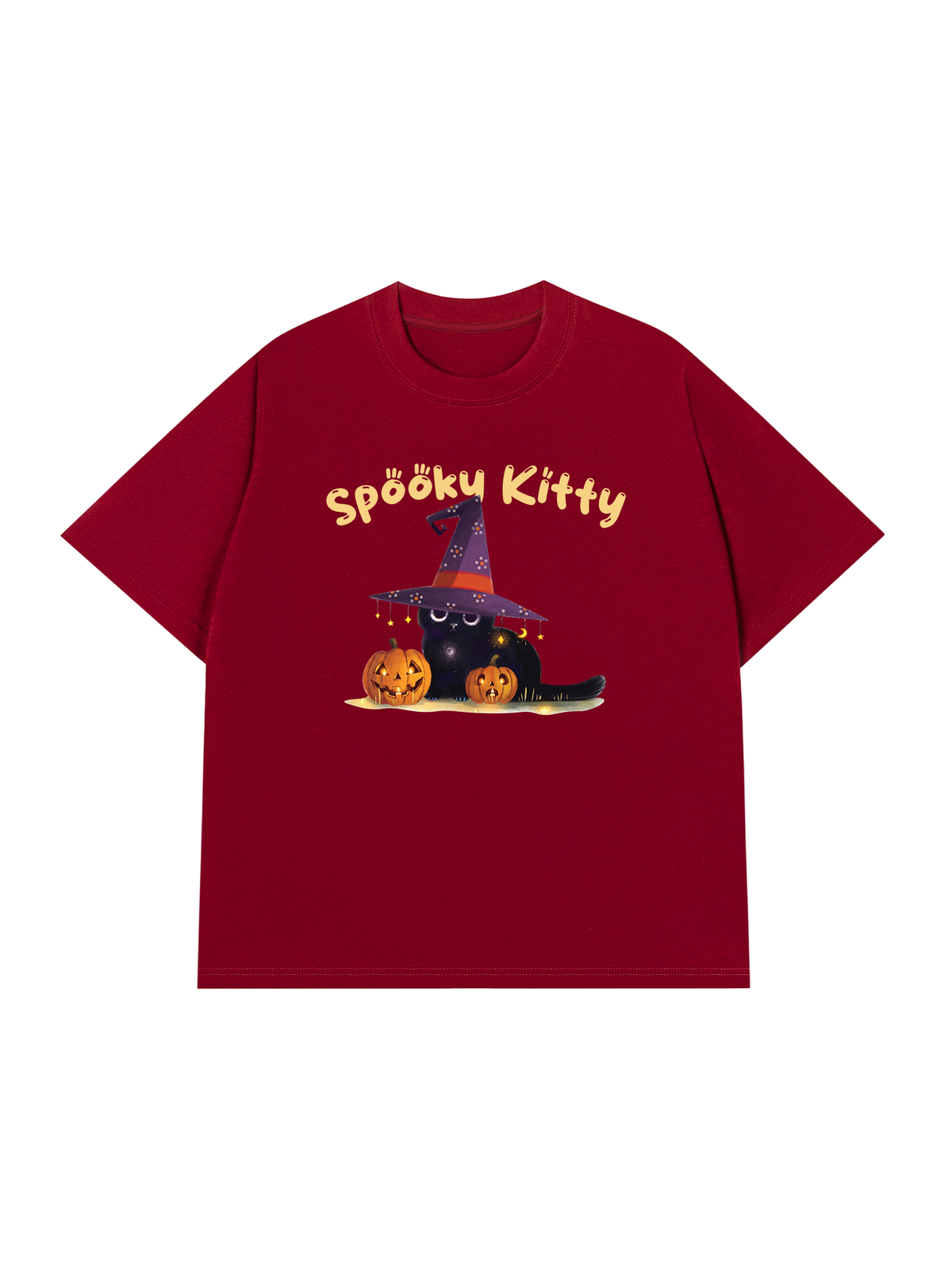 Áo Thun Relaxed Fit Spooky Kitty