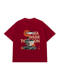 Áo Thun Relaxed Fit THE SEA INSIDE THE MOON