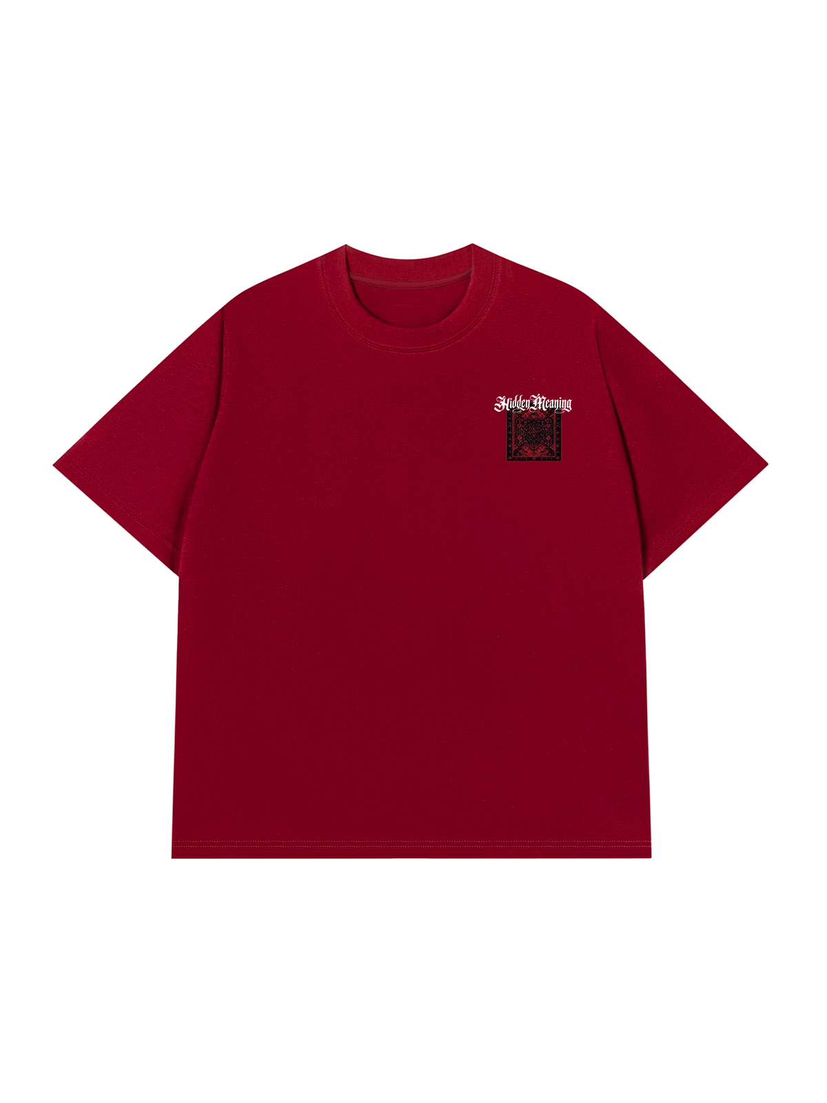 Áo Thun Relaxed Fit Hidden Meaning Red Rug