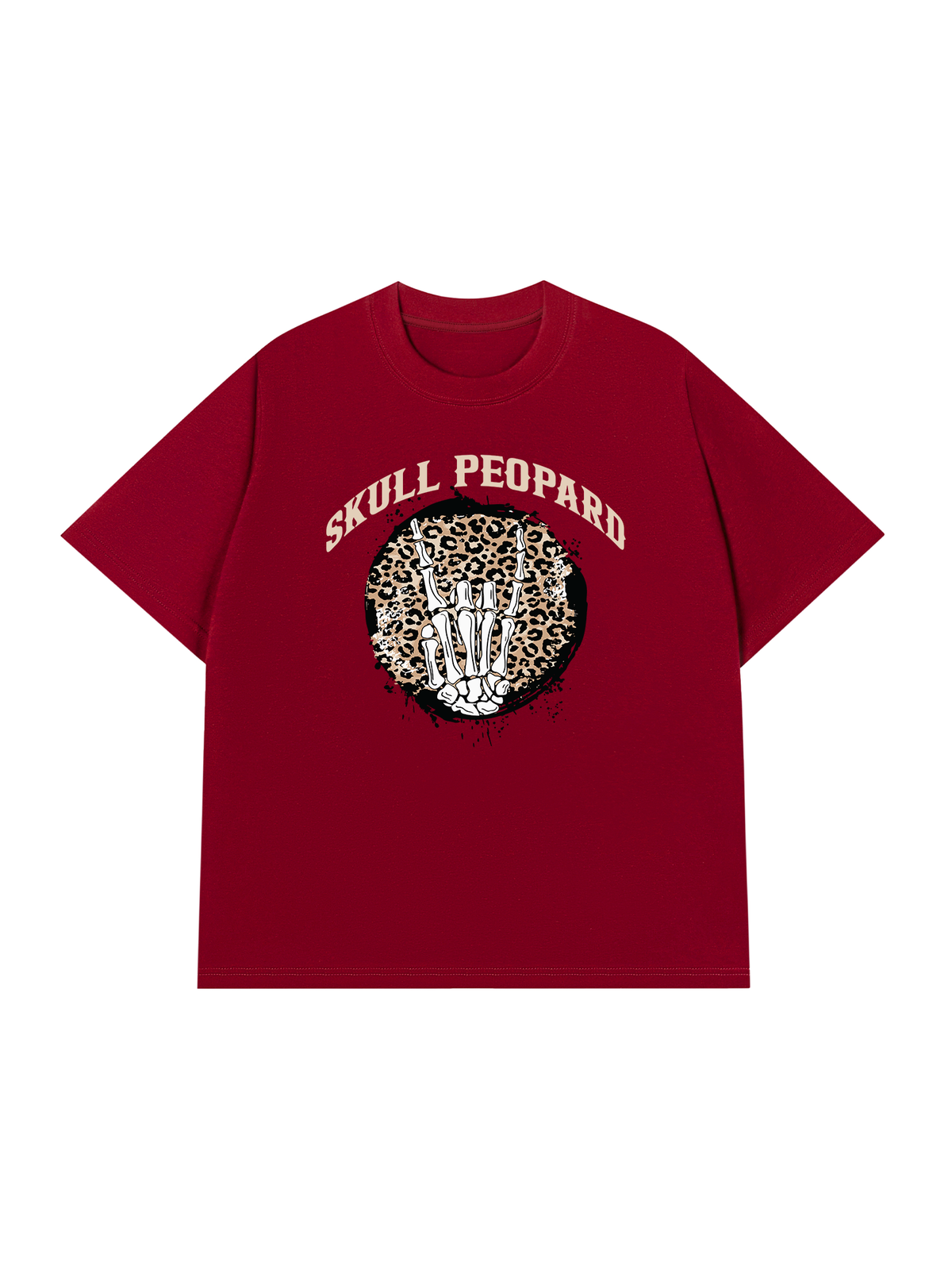 Áo Thun Relaxed Fit Skull Leopard