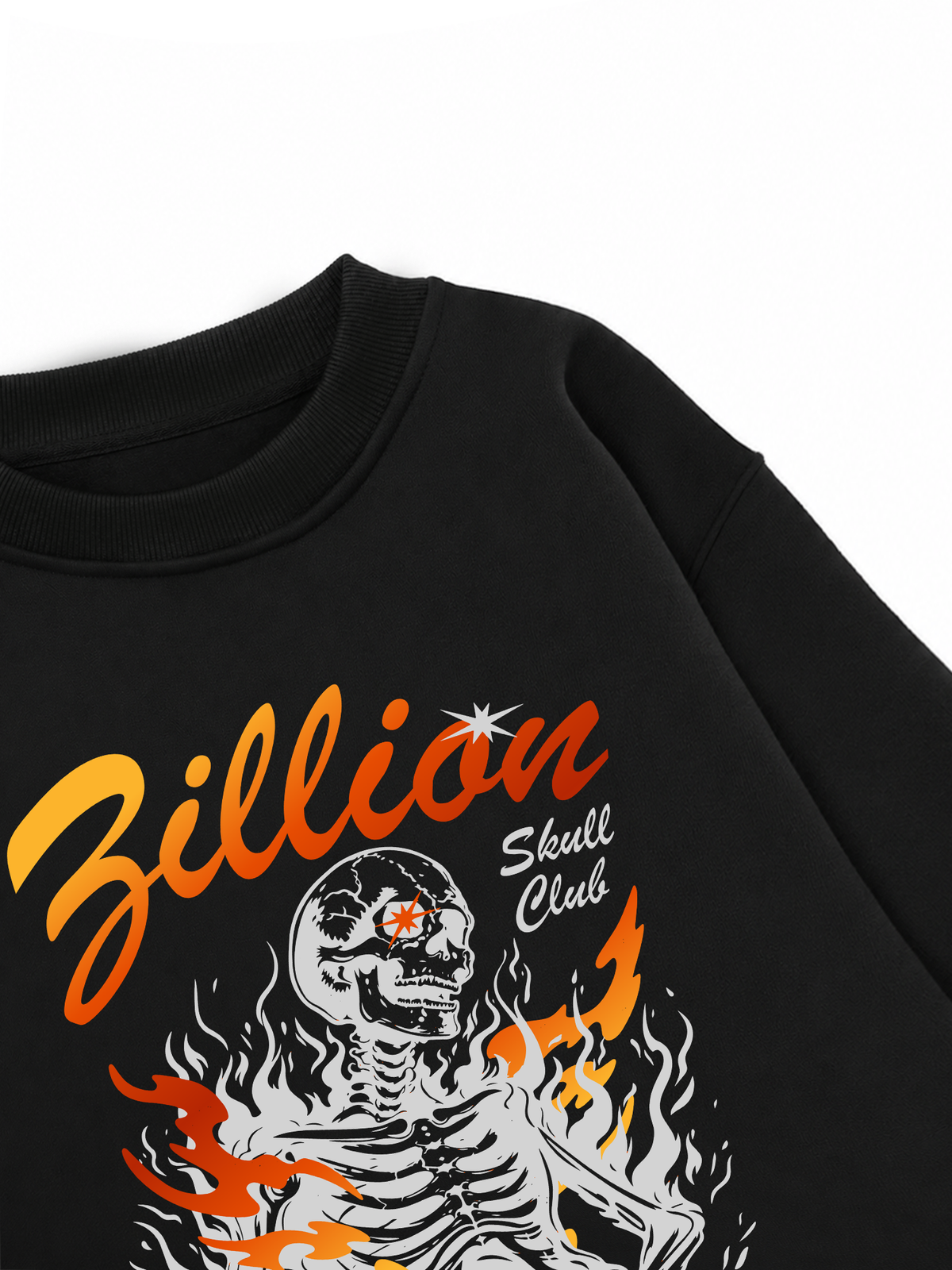 Áo Sweater Nỉ Hai Da Skull Club