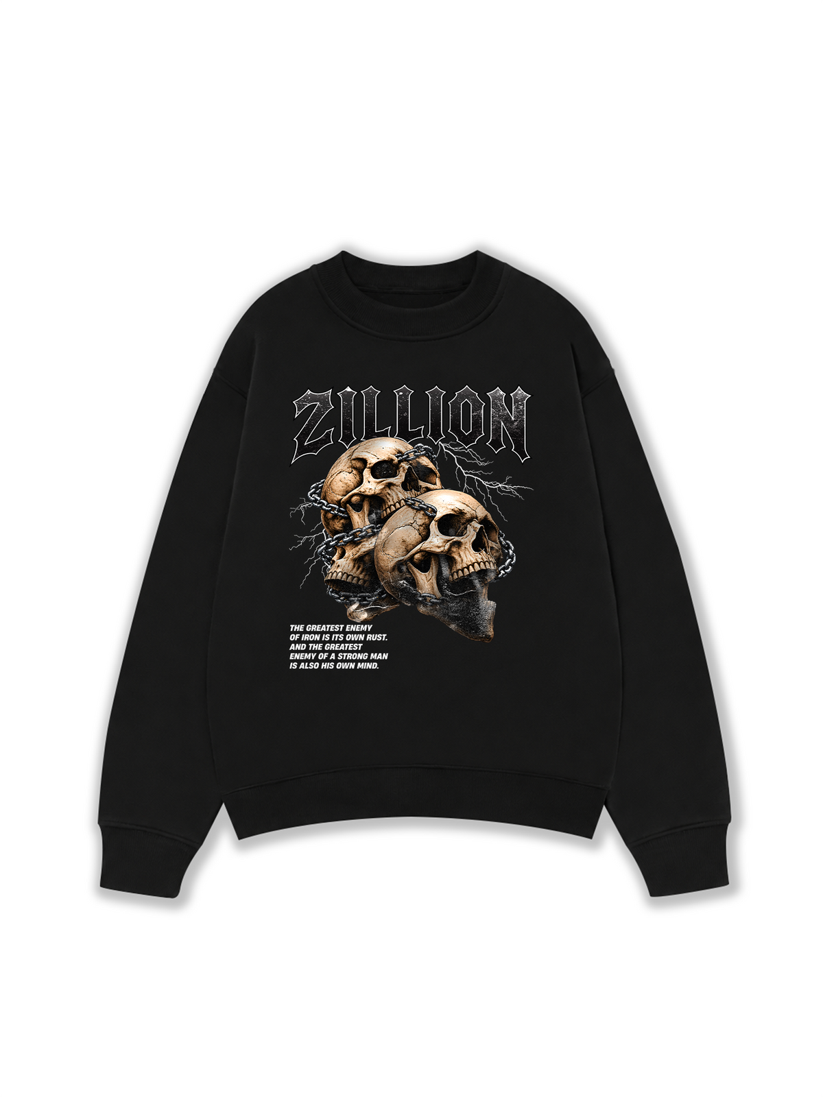 Áo Sweater Nỉ Hai Da Shackle