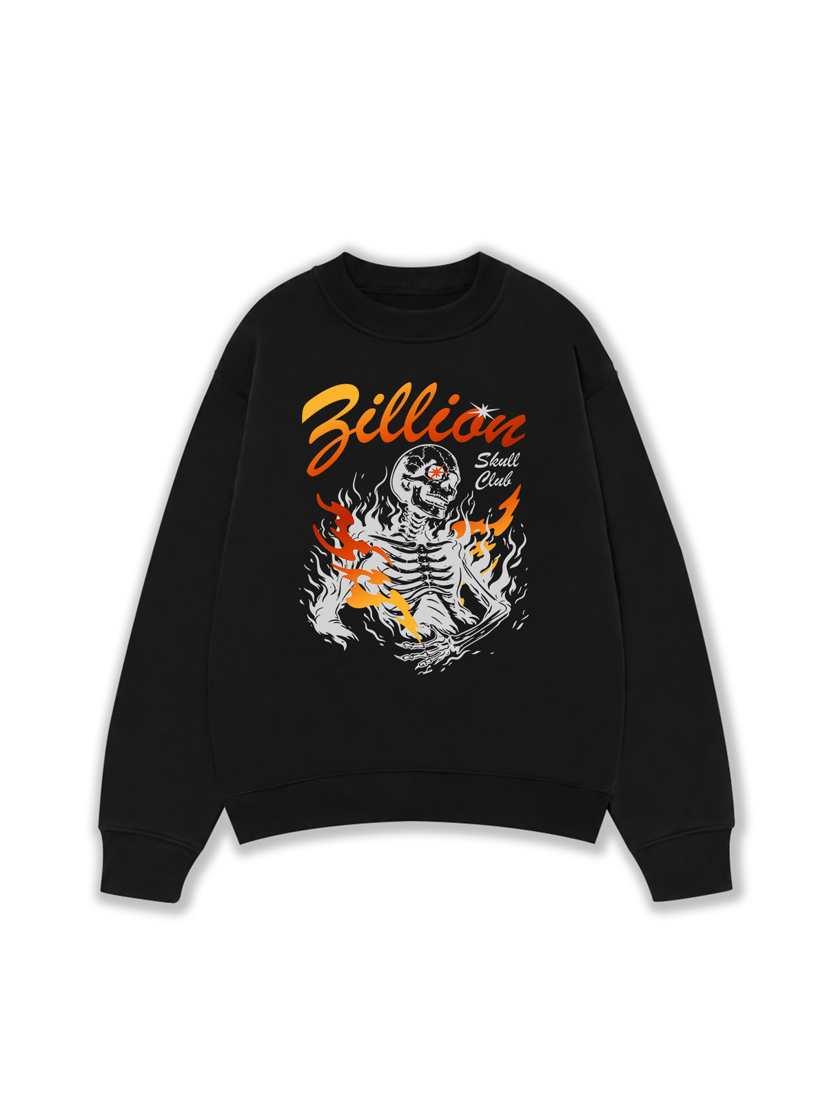 Áo Sweater Nỉ Hai Da Skull Club