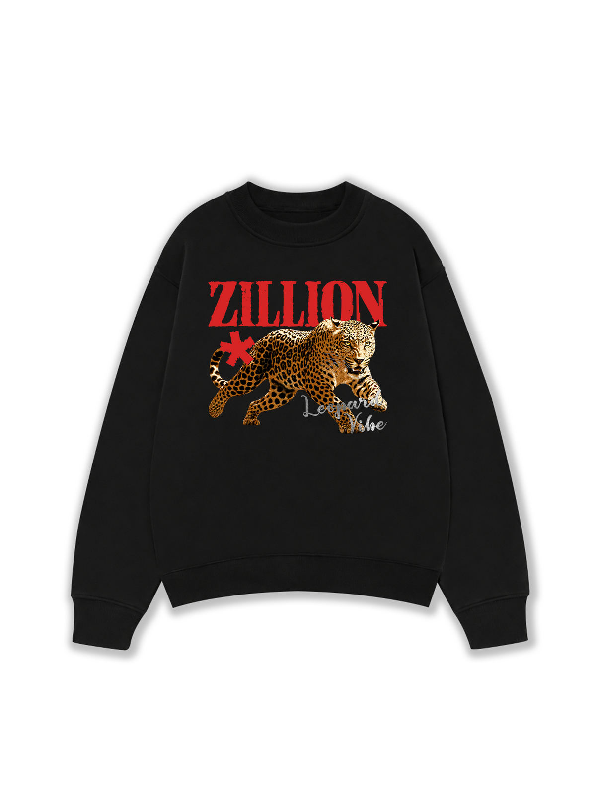 Áo Sweater Nỉ Hai Da Zillion Leopard Vibe