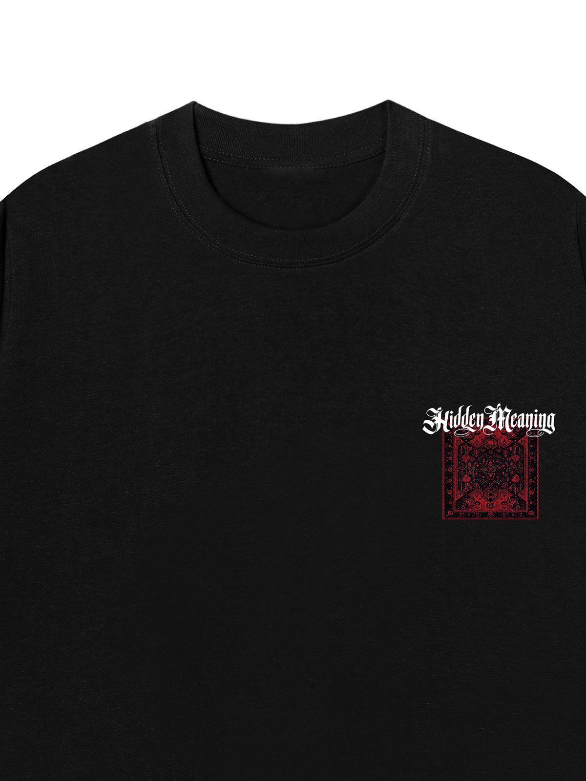 Áo Thun Relaxed Fit Hidden Meaning Red Rug