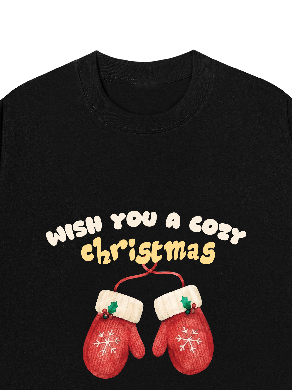 Áo Thun Relaxed Fit Wish You A Cozy Christmas