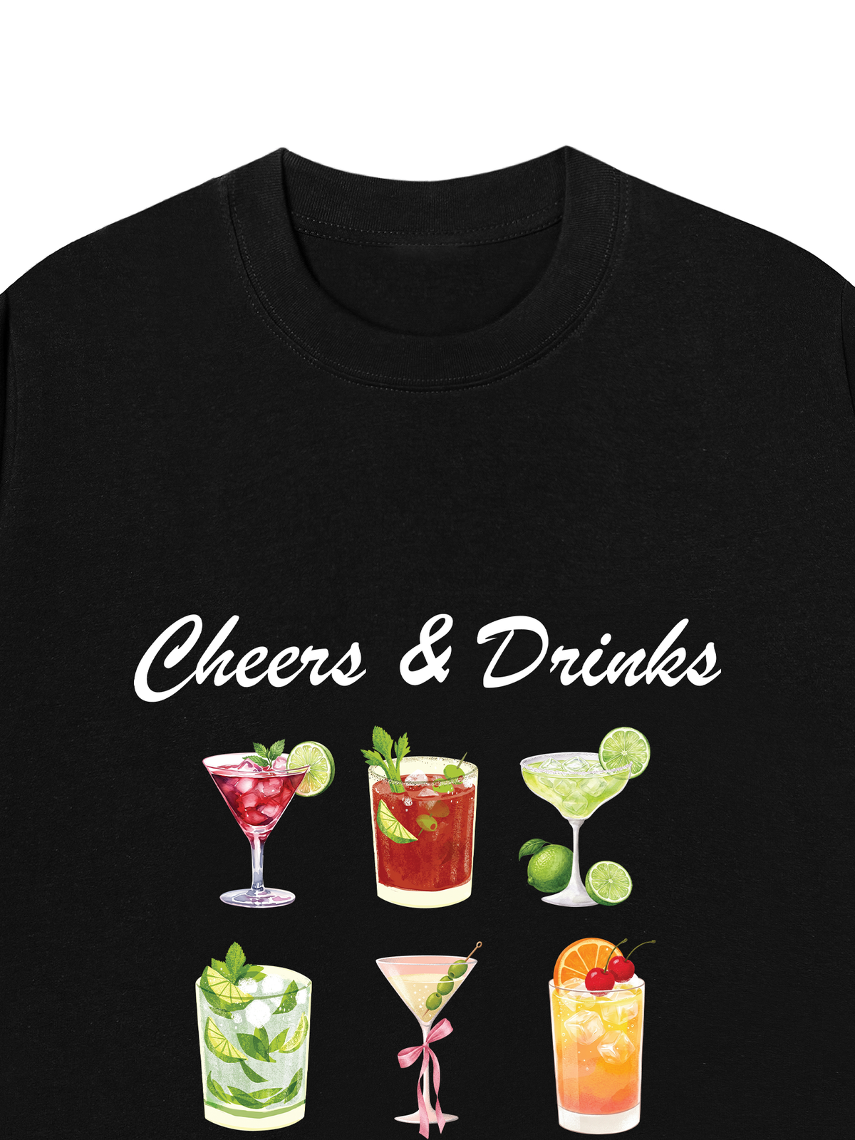 Áo Thun Relaxed Fit Cheers & Drinks