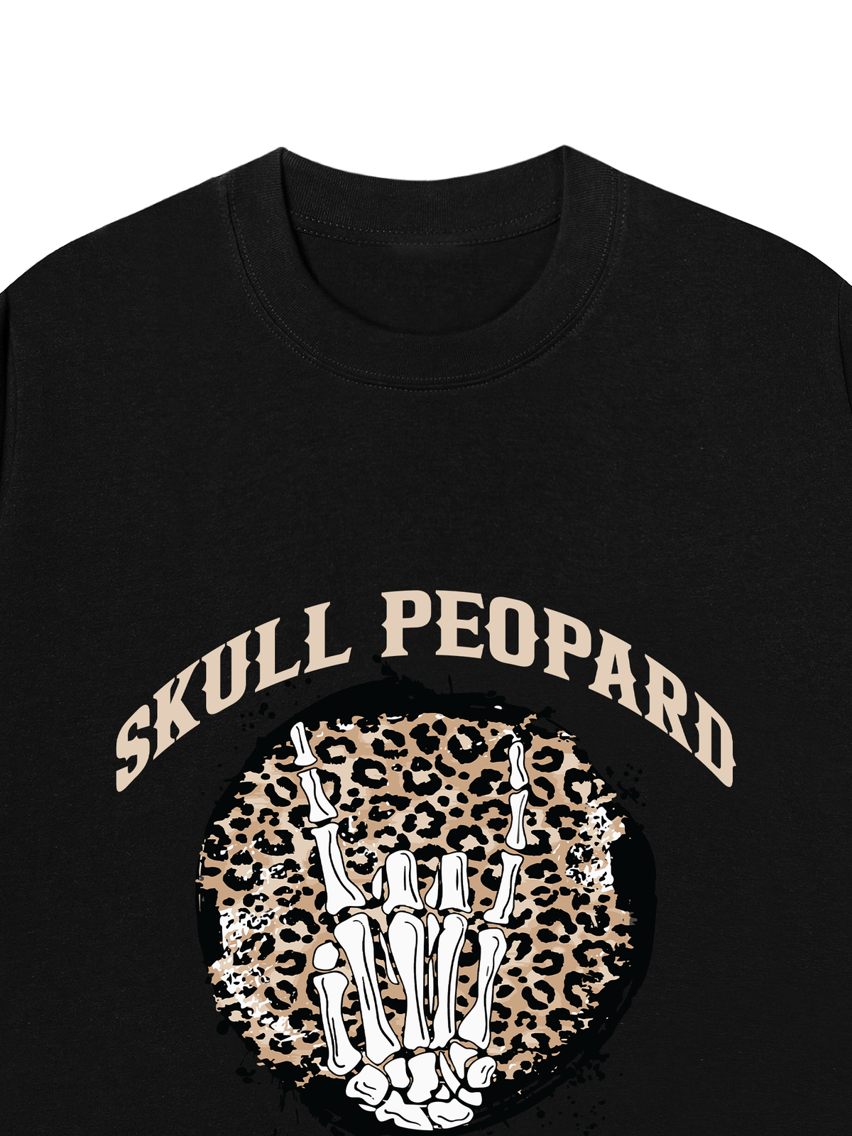 Áo Thun Relaxed Fit Skull Leopard