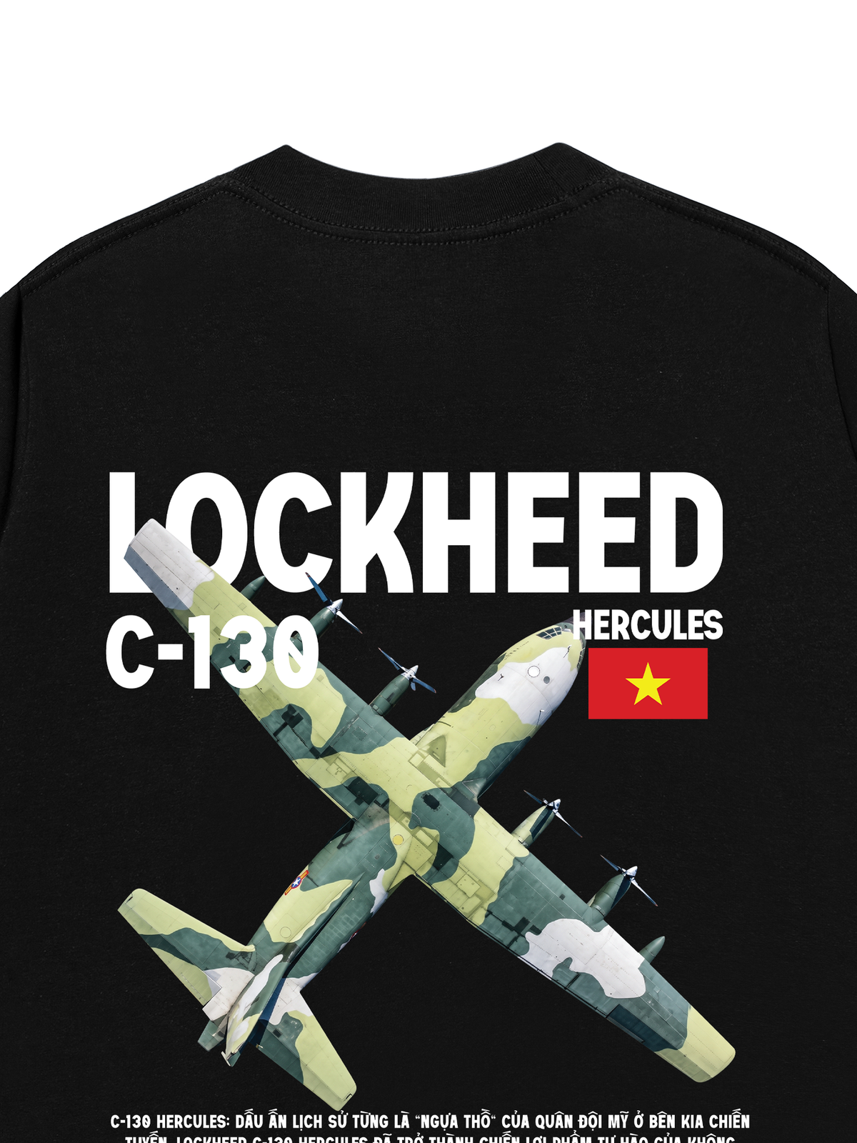 Áo Thun Relaxed Fit Việt Nam Lockheed C-130 Hercules