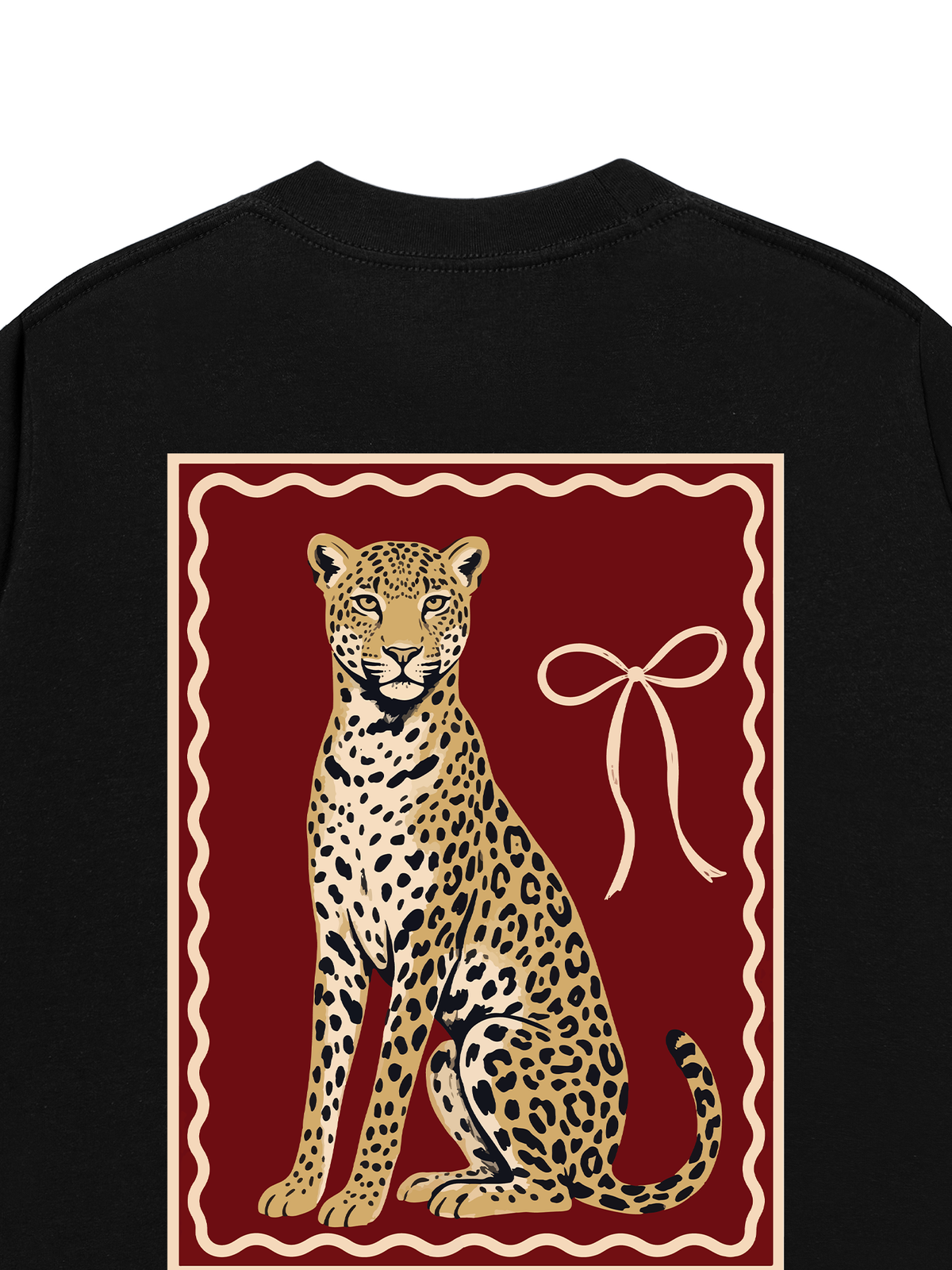 Áo Thun Relaxed Fit Sitting Leopard