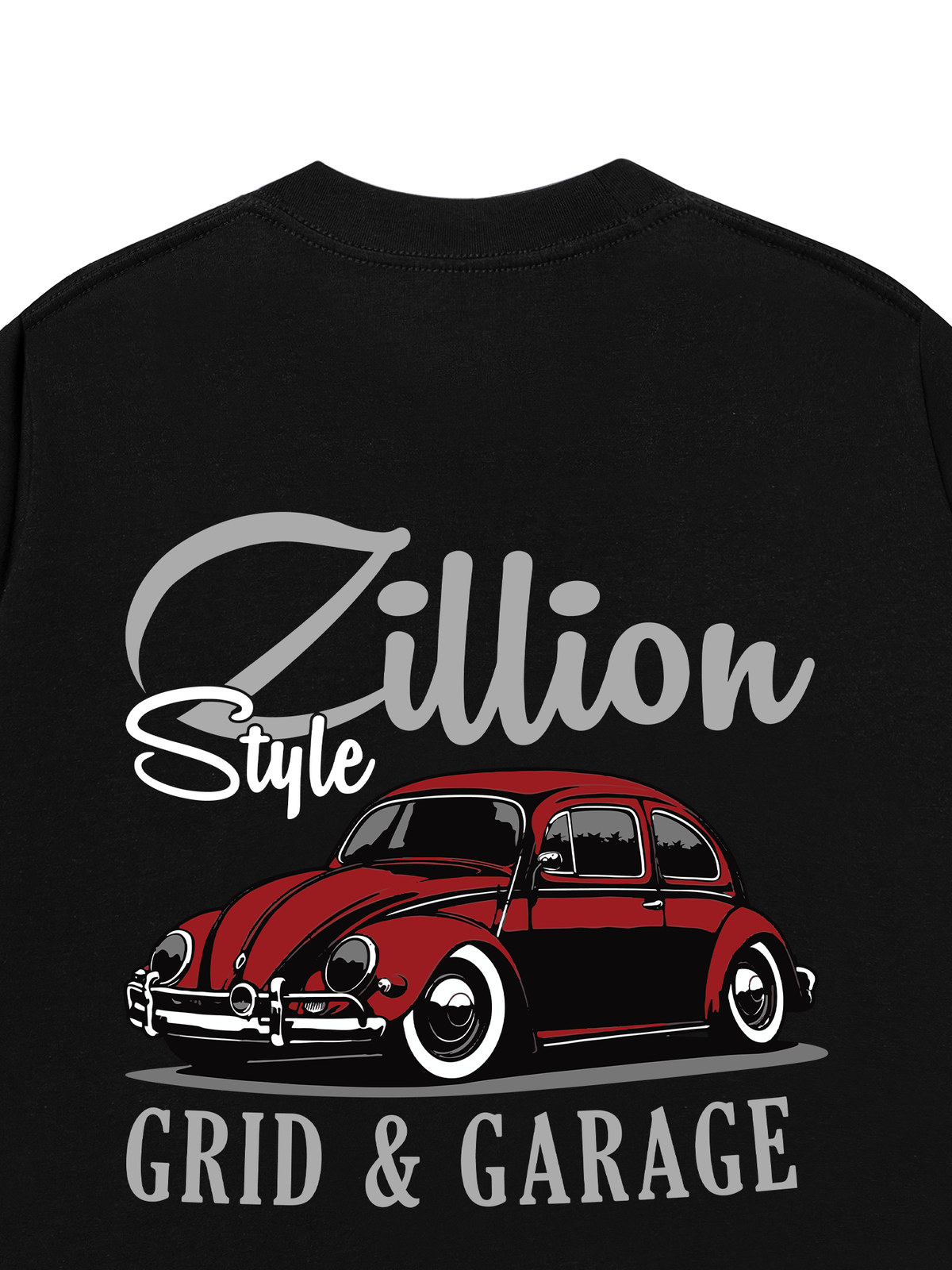 Áo Thun Relaxed Fit Zillion Style Grid & Garage