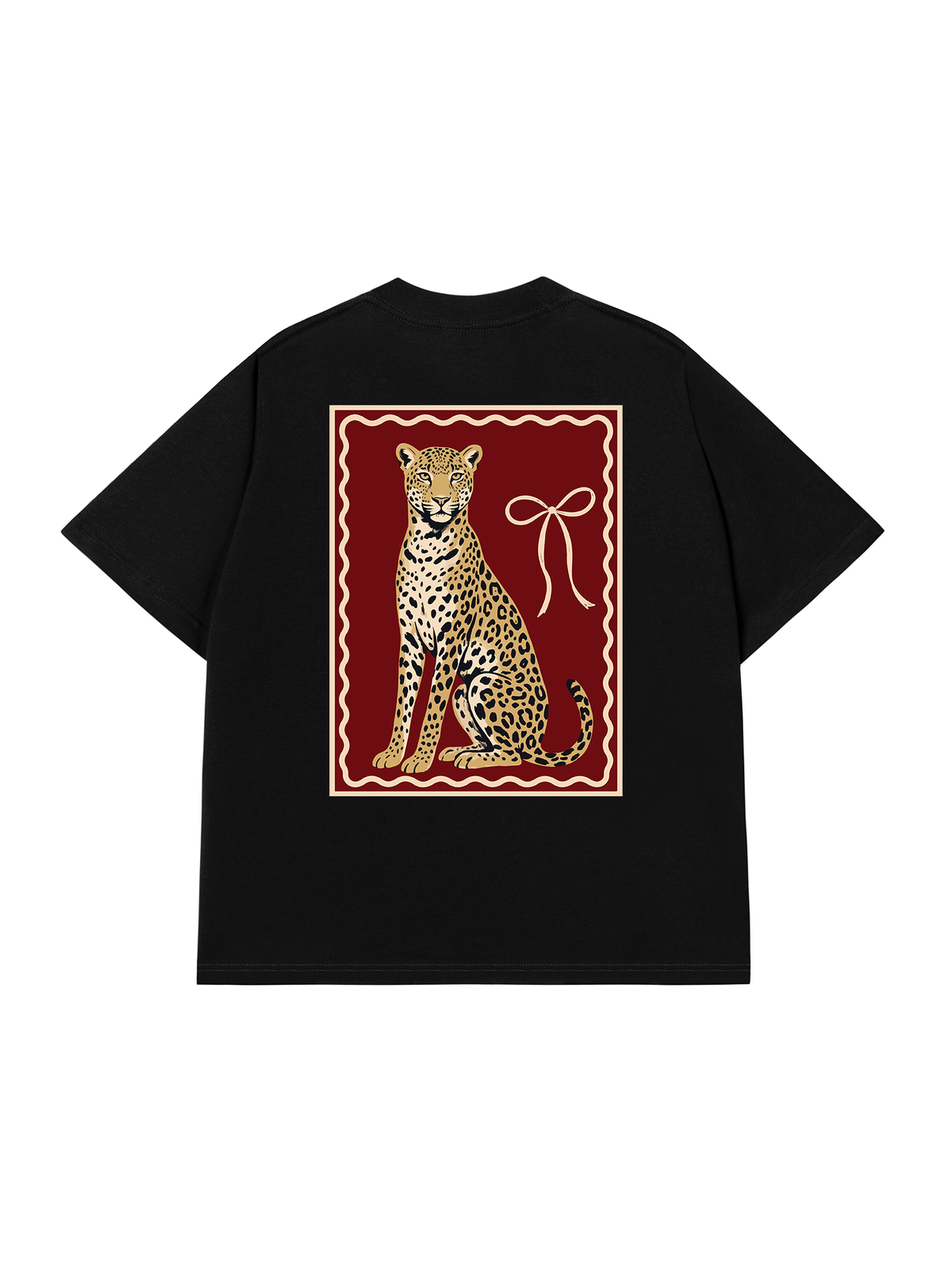 Áo Thun Relaxed Fit Sitting Leopard