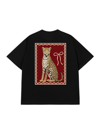 Áo Thun Relaxed Fit Sitting Leopard