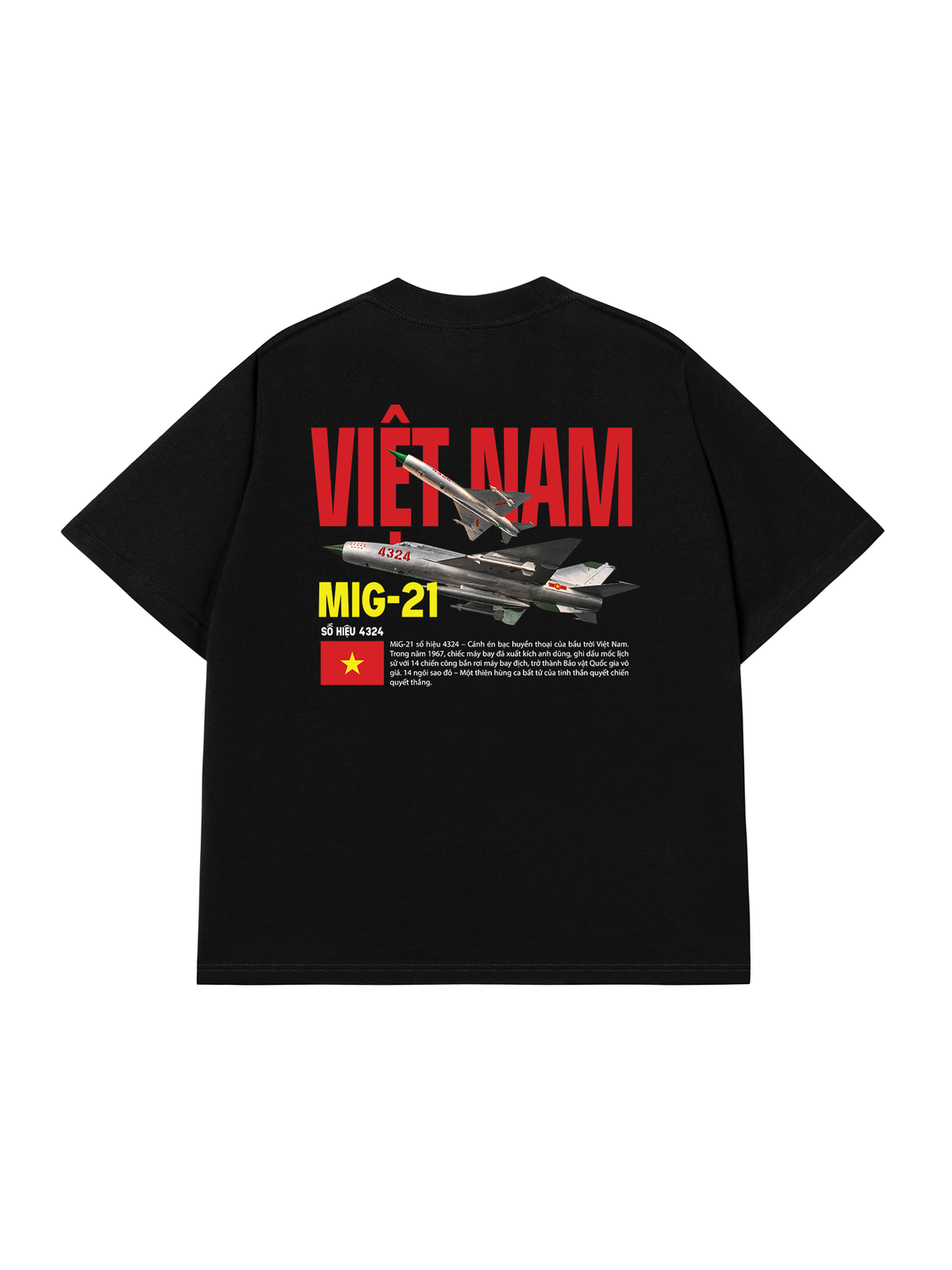 Áo Thun Relaxed Fit Việt Nam Mig-21