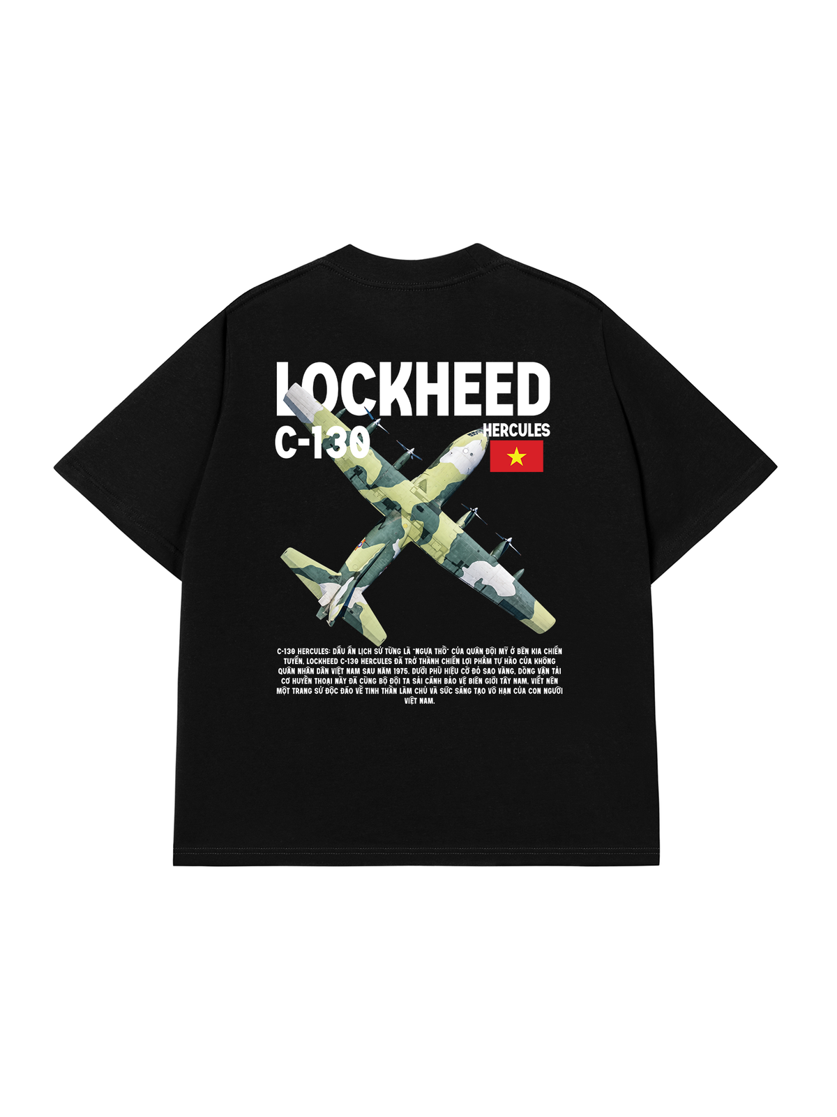 Áo Thun Relaxed Fit Việt Nam Lockheed C-130 Hercules