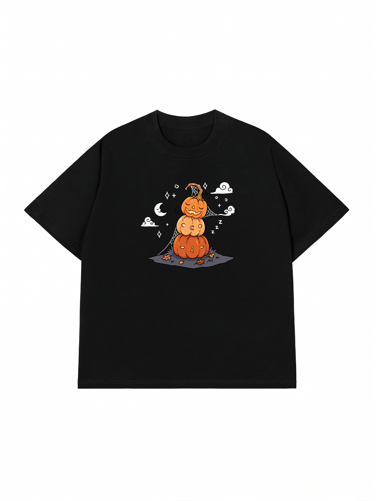 Áo Thun Relaxed Fit Sleepy Pumpkins
