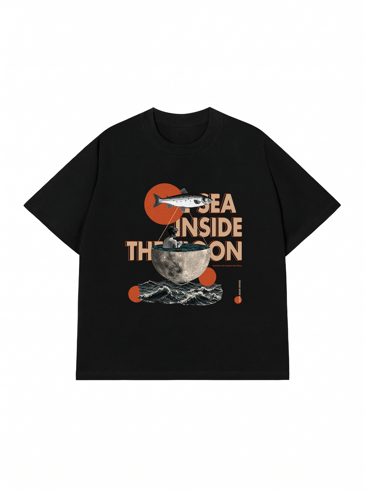 Áo Thun Relaxed Fit THE SEA INSIDE THE MOON