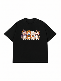 Áo Thun Relaxed Fit Meow Halloween