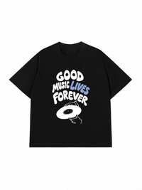 Áo Thun Relaxed Fit Good Music Lives Forever