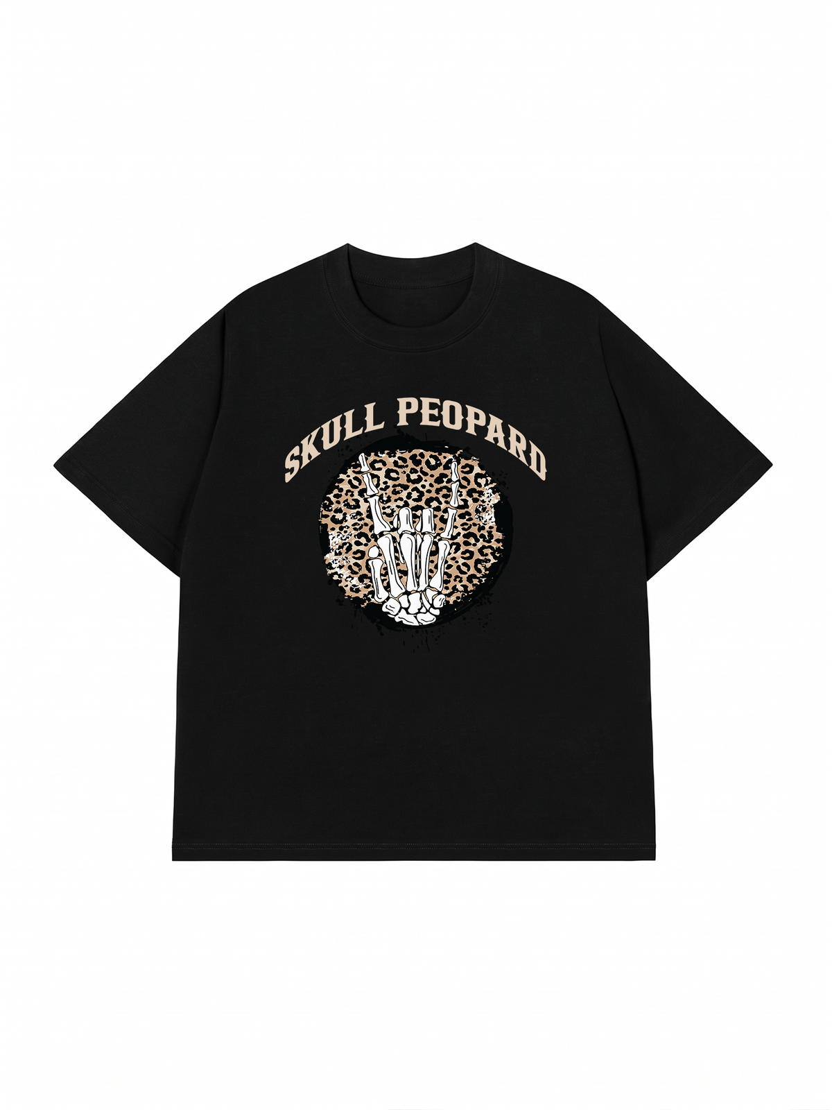 Áo Thun Relaxed Fit Skull Leopard