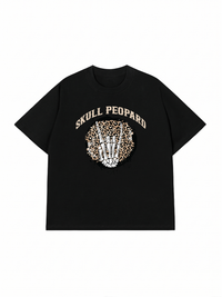 Áo Thun Relaxed Fit Skull Leopard