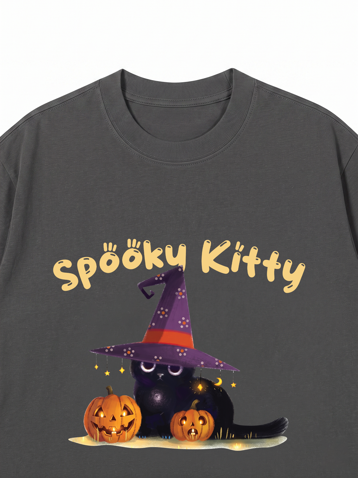 Áo Thun Relaxed Fit Spooky Kitty