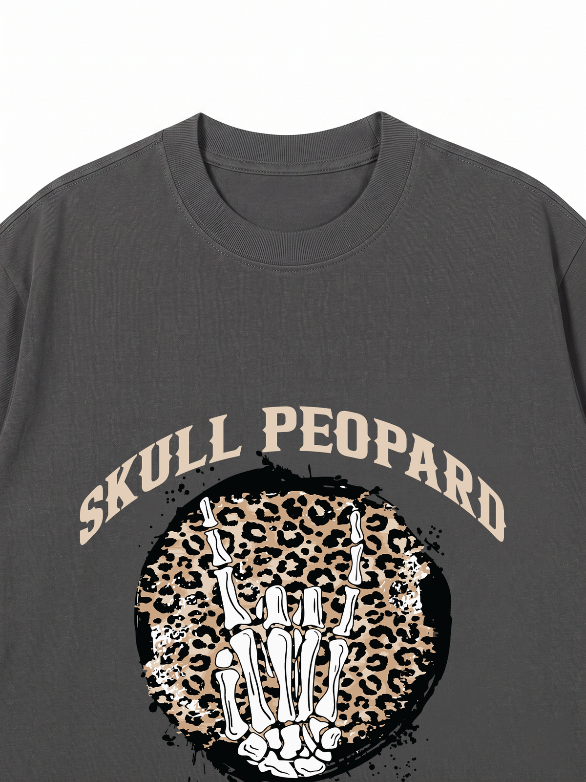 Áo Thun Relaxed Fit Skull Leopard