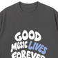 Áo Thun Relaxed Fit Good Music Lives Forever