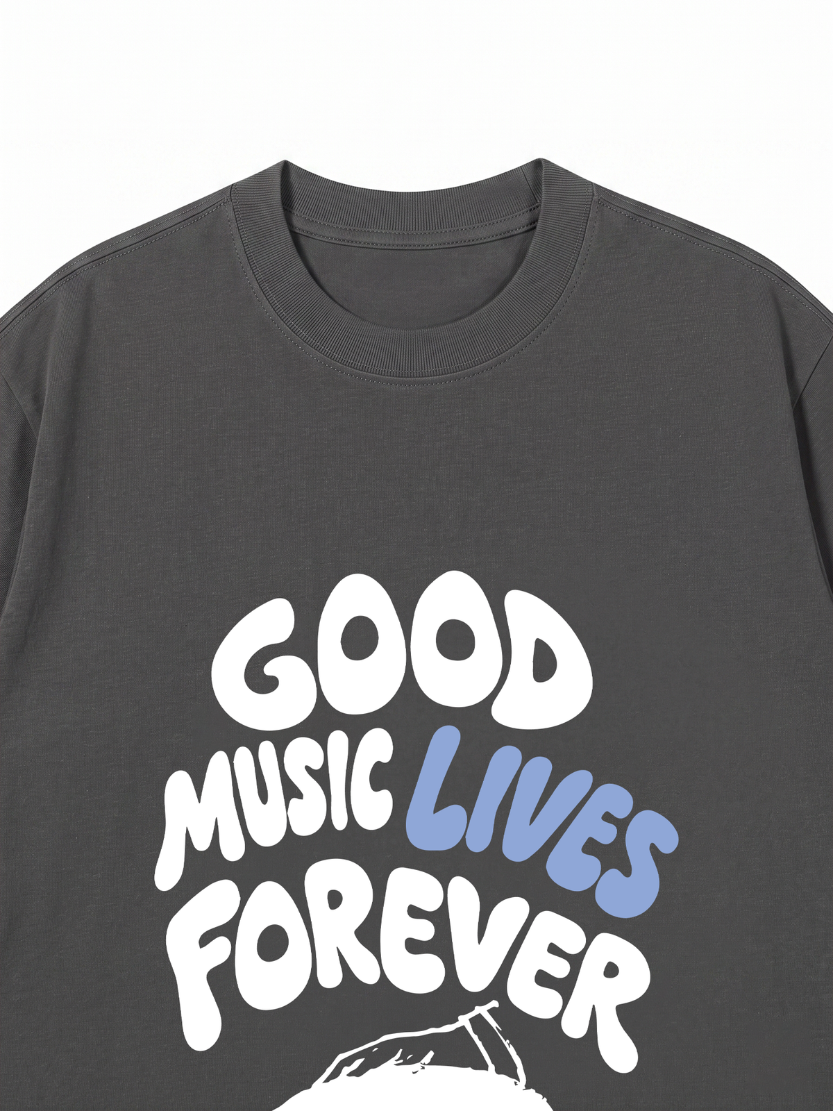 Áo Thun Relaxed Fit Good Music Lives Forever