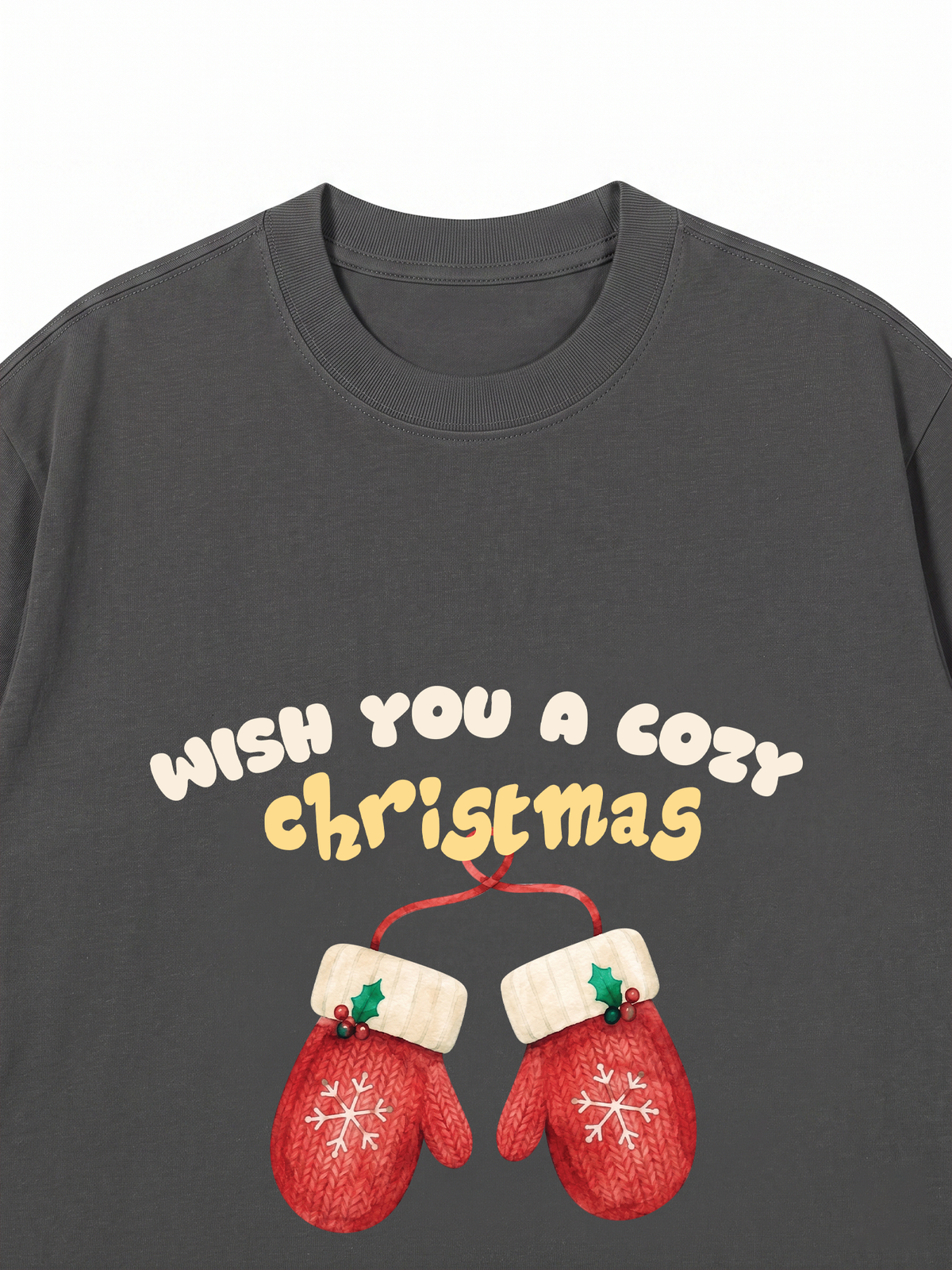 Áo Thun Relaxed Fit Wish You A Cozy Christmas
