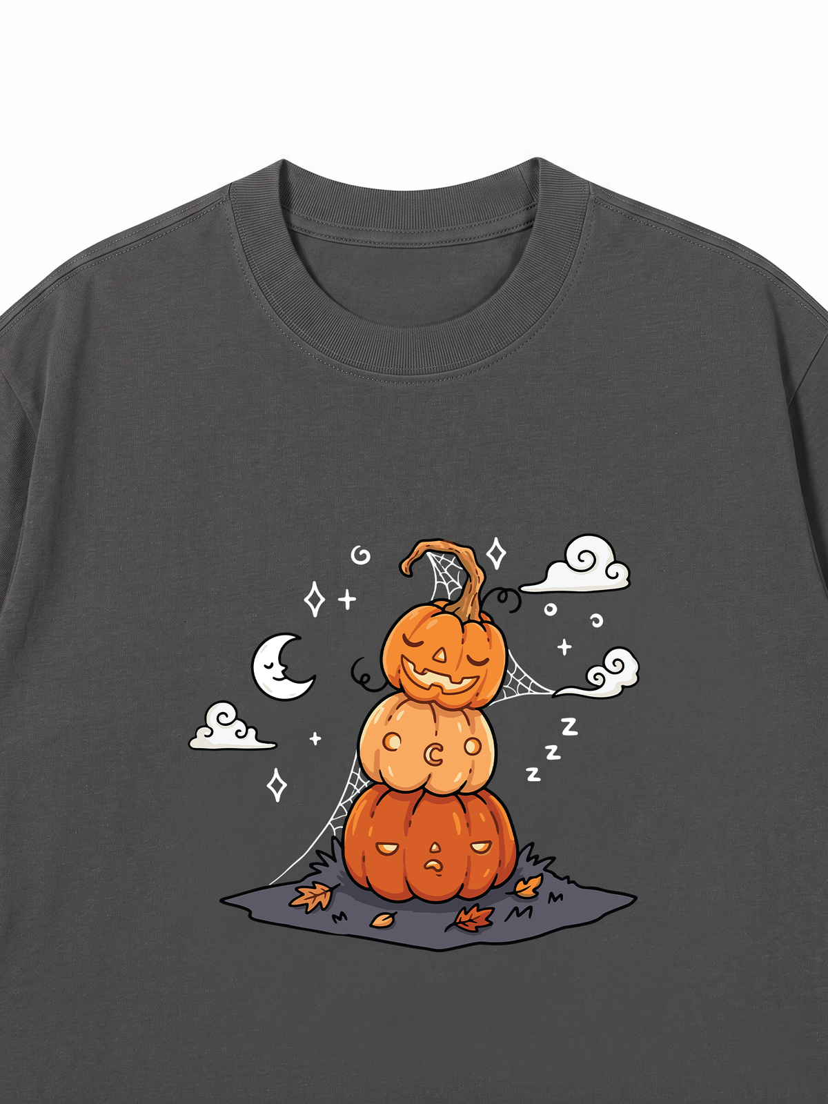 Áo Thun Relaxed Fit Sleepy Pumpkins